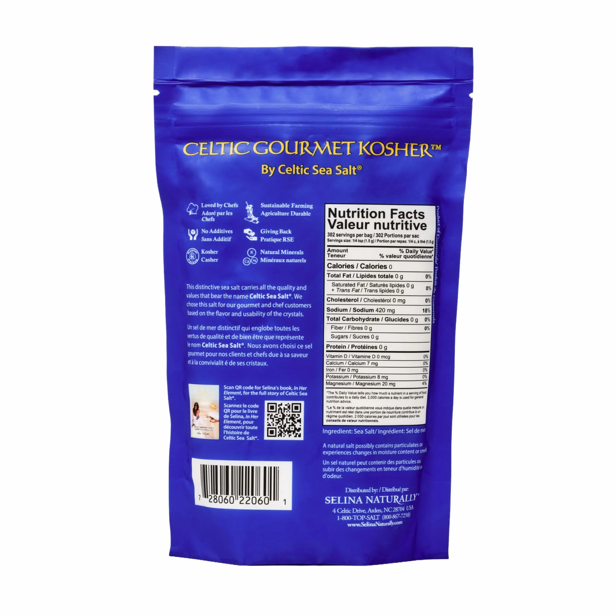 Celtic Sea Salt Gourmet Kosher worek na sól 454 g