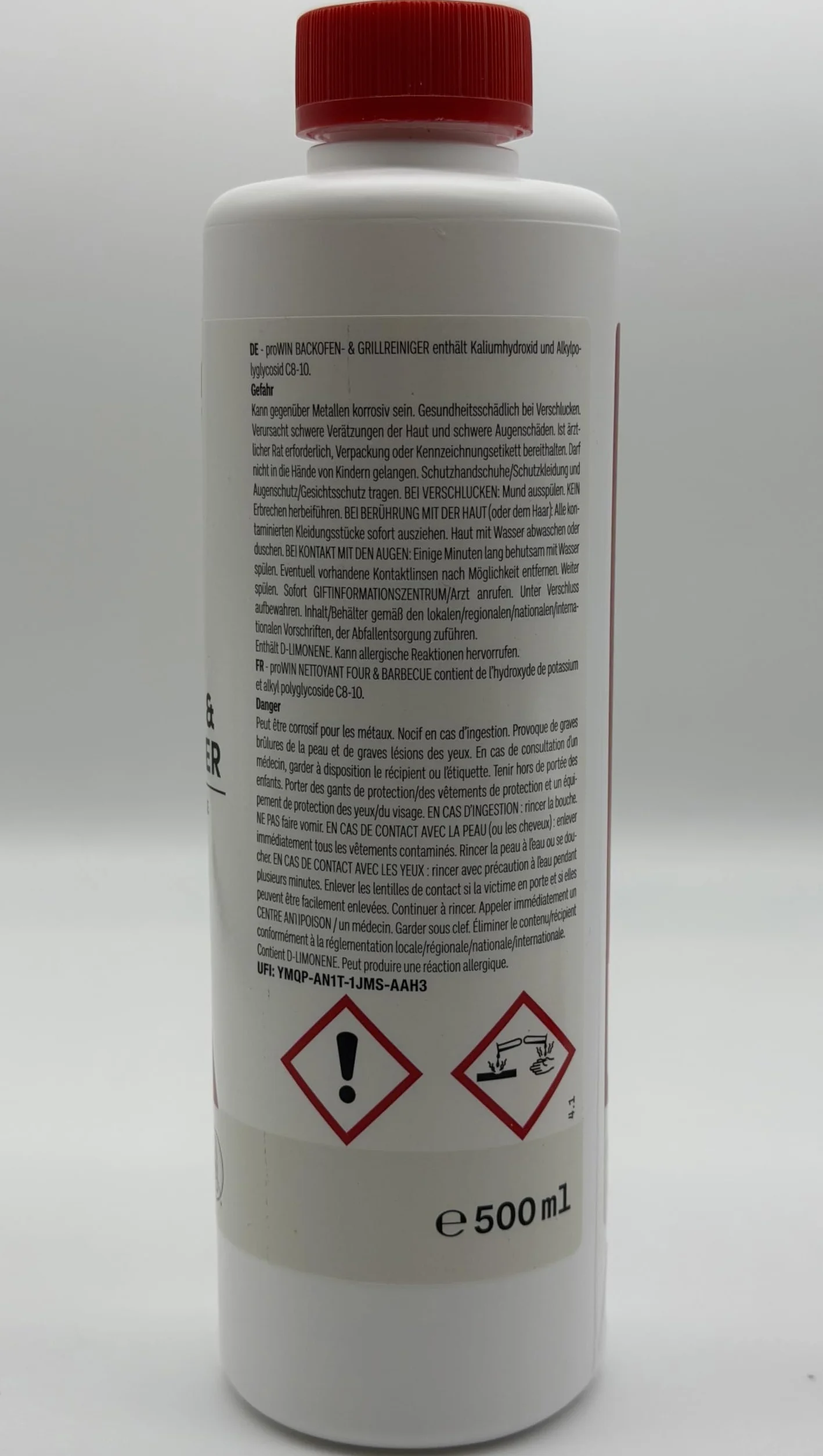 proWIN - Środek do czyszczenia piekarnika 500 ml z pędzlem