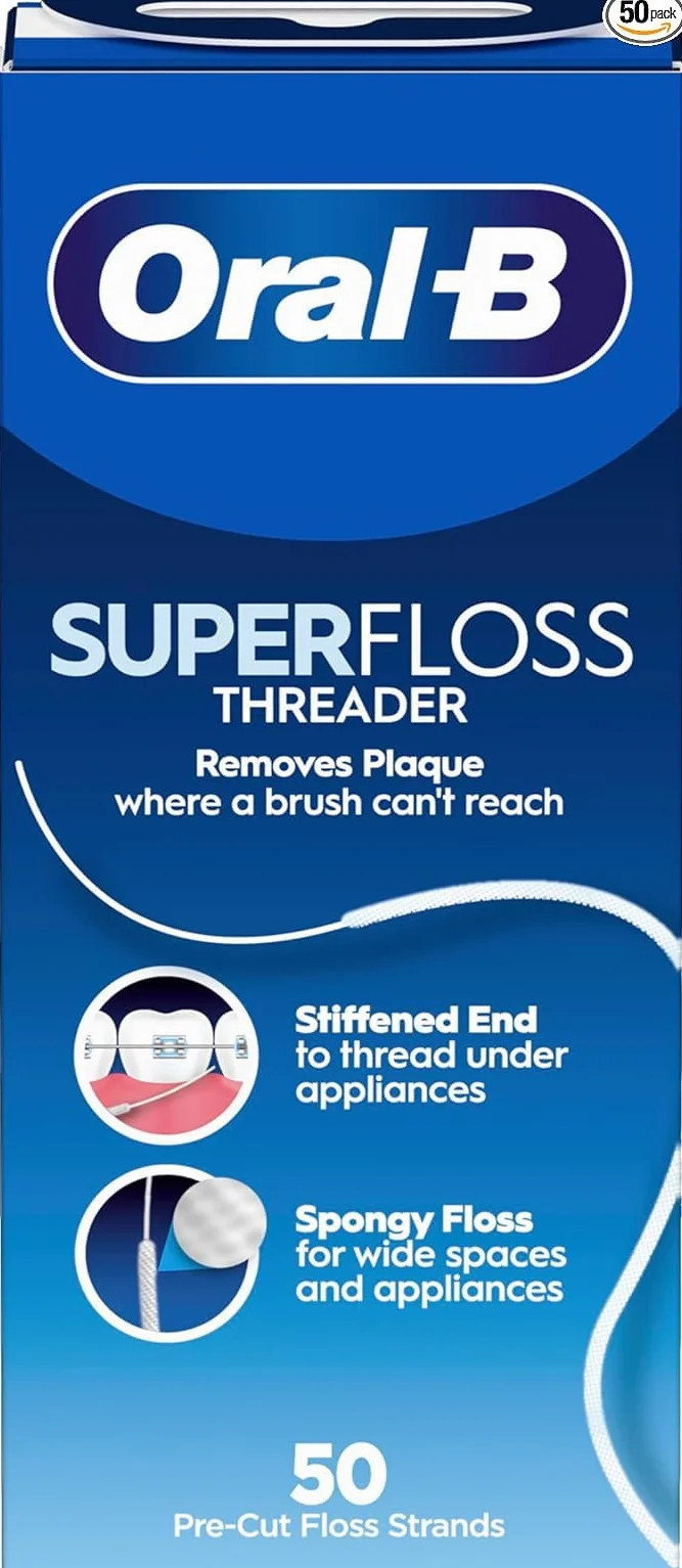 Nić dentystyczna Oral-B Superfloss 50 nitek, opakowanie 2 szt. (2 x 50 nitek)