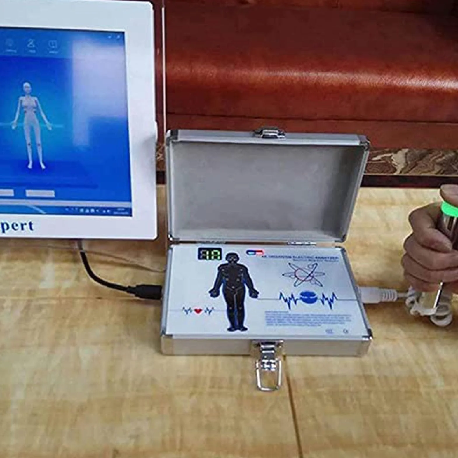 Quantum Resonance magnetyczny analizator zdrowia, skan 3D, analizator kwantowy ręczny, 53 raporty