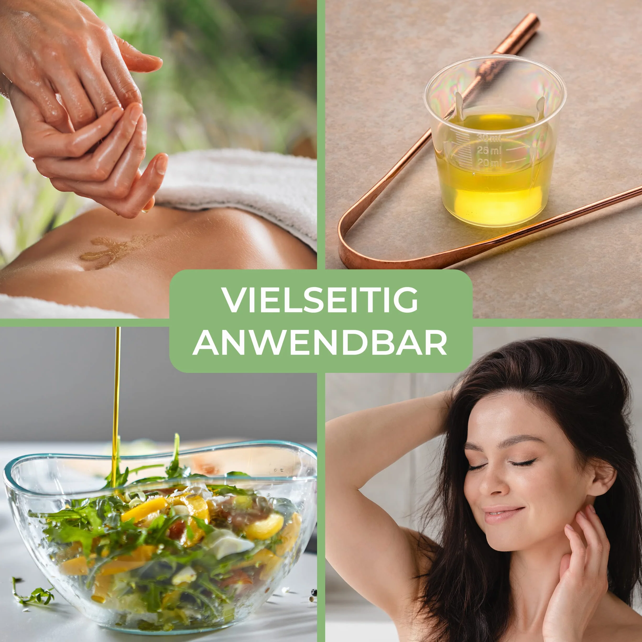 MASSAGE-EXPERT Ekologiczny olej sezamowy, tłoczony na zimno – dojrzały olejek bazowy do masażu, Ayurveda, pielęgnacji skóry i pielęgnacji włosów [1 litr z zamknięciem natryskowym]