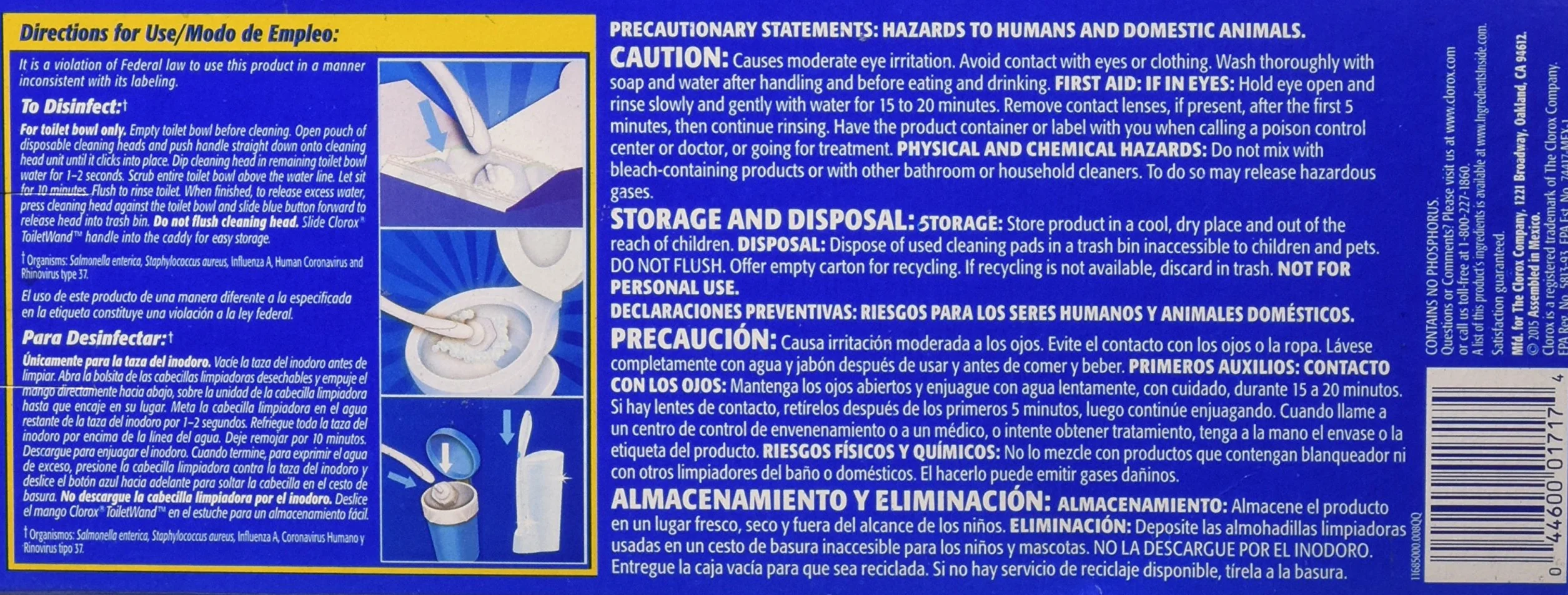 Disinfecting Toilet Wand Head Refill with Cleaner, 10-Ct. - 31620