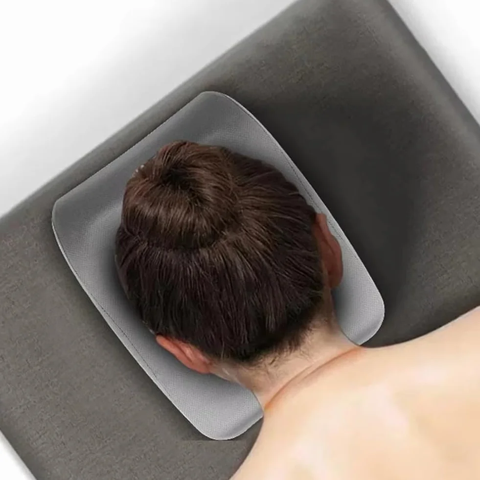 ISTOVO Poduszka do Masażu Twarzy z Pianki, Kwadratowa Poduszka do Masażu Twarzy w Dół, Wygodna Poduszka do Twarzy, Ergonomiczna, Umożliwiająca Łatwe Oddychanie