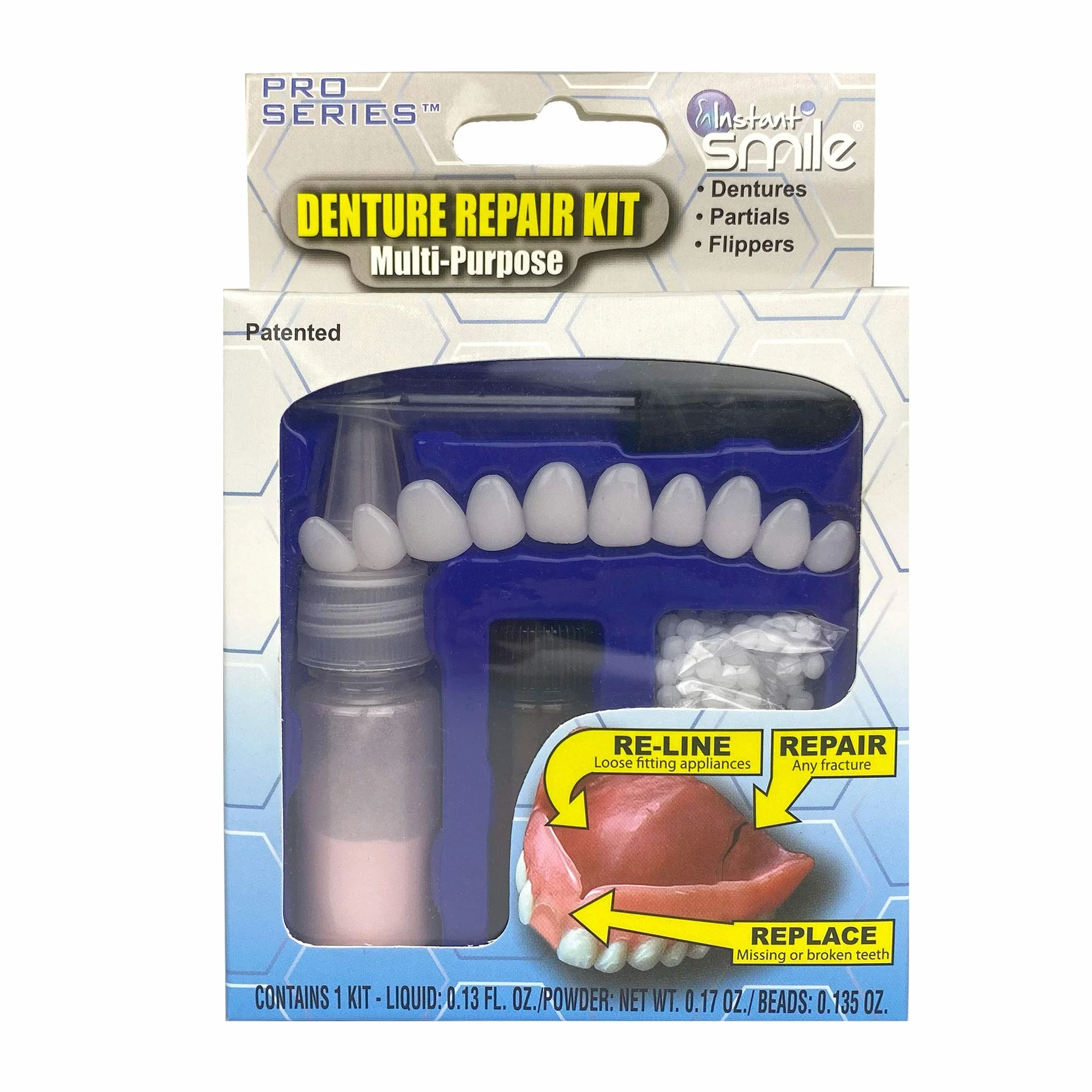Instant Smile Complete Denture Repair Multi-Purpose Kit