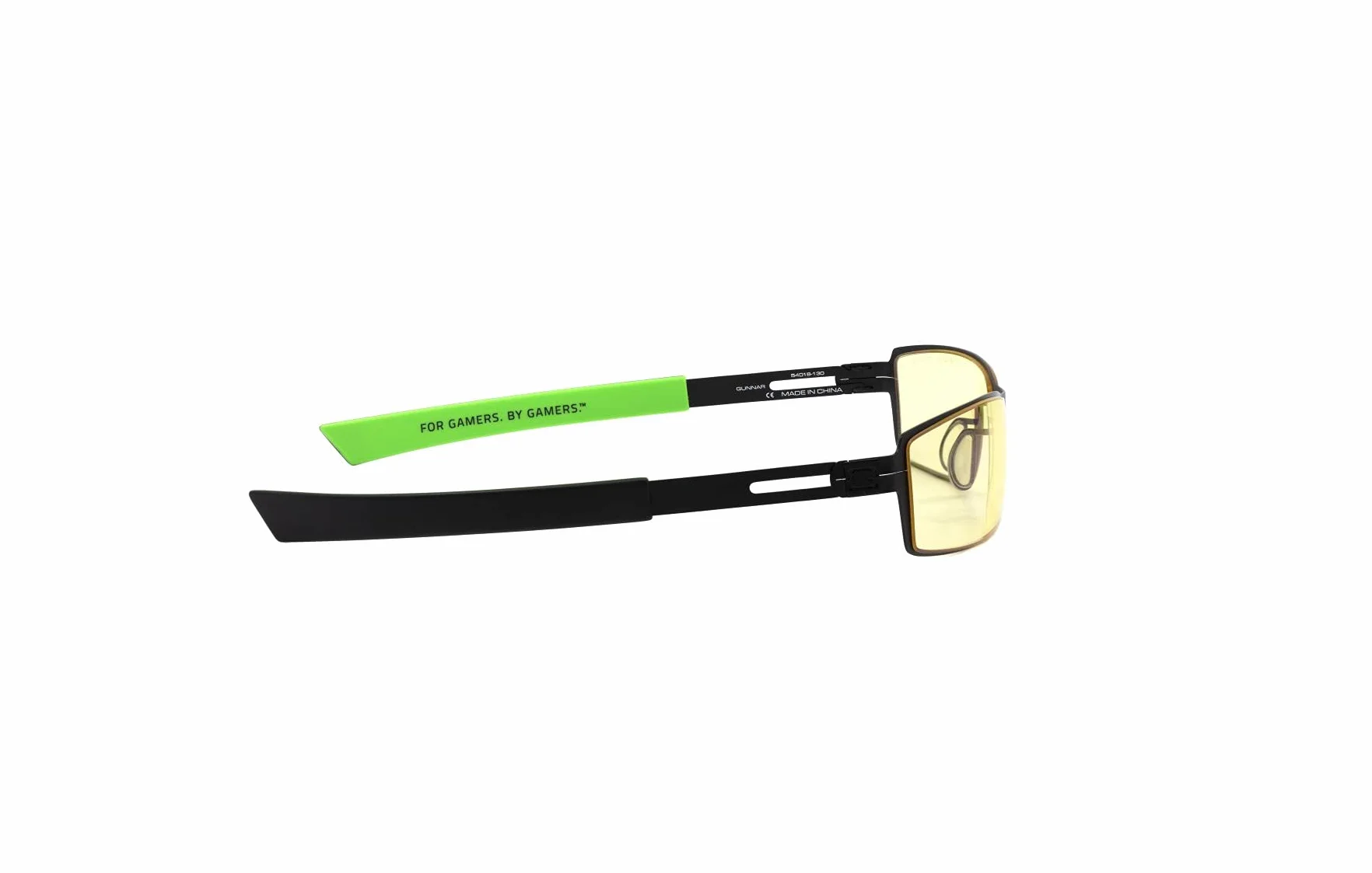 GUNNAR Okulary z Filtrem Światła Niebieskiego Razer FPS Mini Onyx Acid Frame Amber Tint 65% Ochrona Gaming Glasses