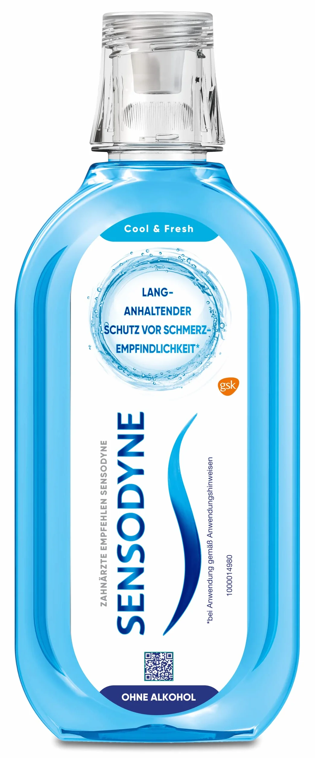 Sensodyne Cool & Fresh Daily Fluoride płyn do płukania jamy ustnej 500 ml dla wrażliwych zębów