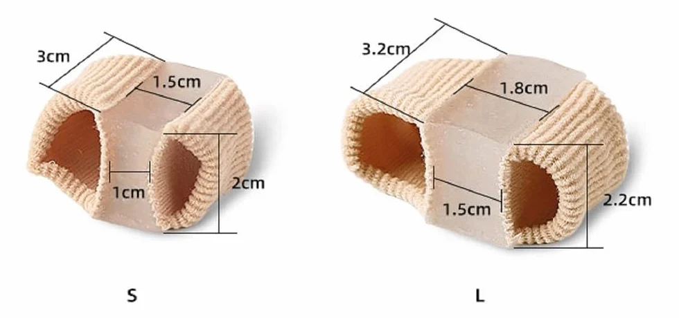 Bunions Corrector Big Toe Stretcher Straightener Hammer Toe Separator Gel Spreader 2 pary L