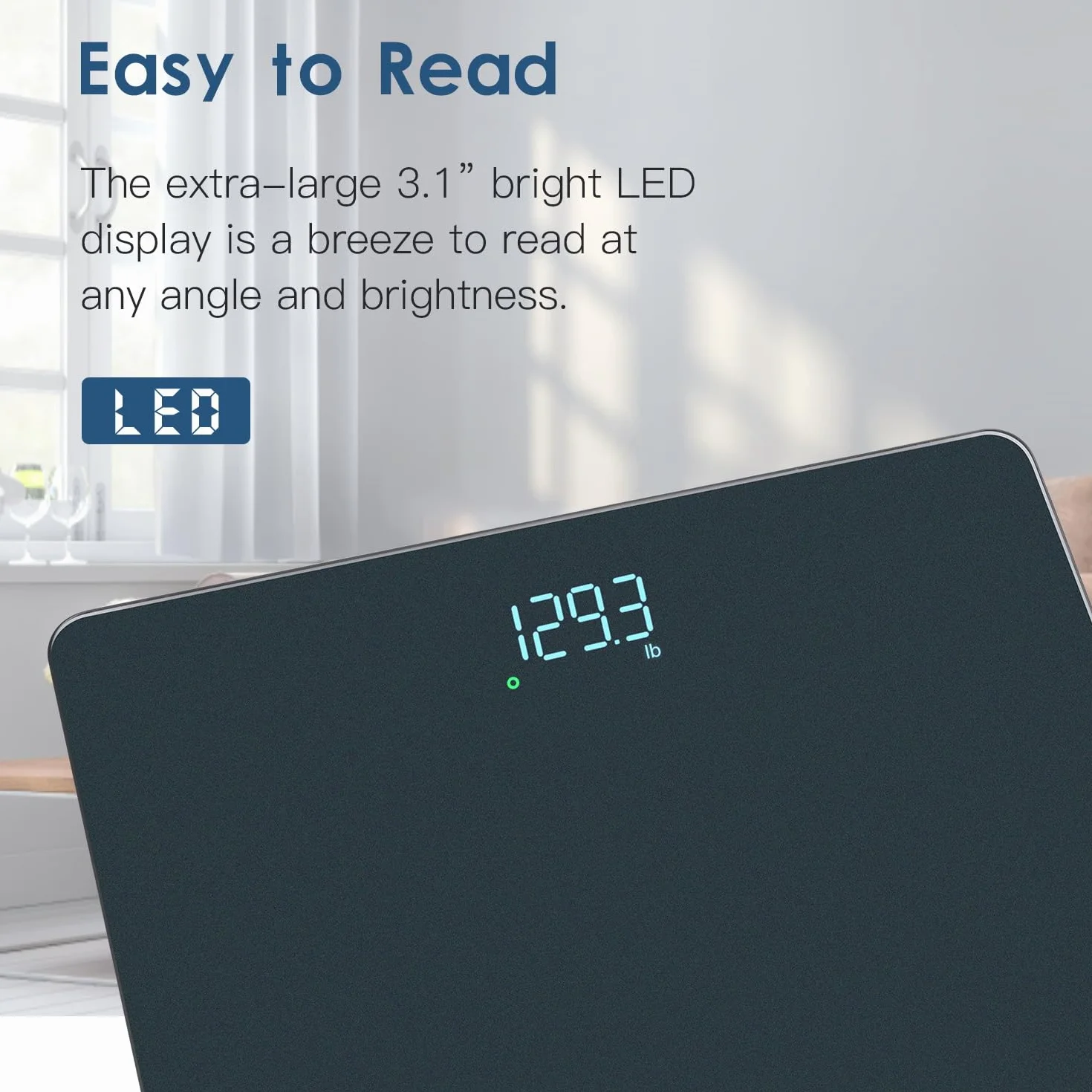 Waga Cyfrowa Homebuds 182kg Precyzja 0,05kg LED Niebieska