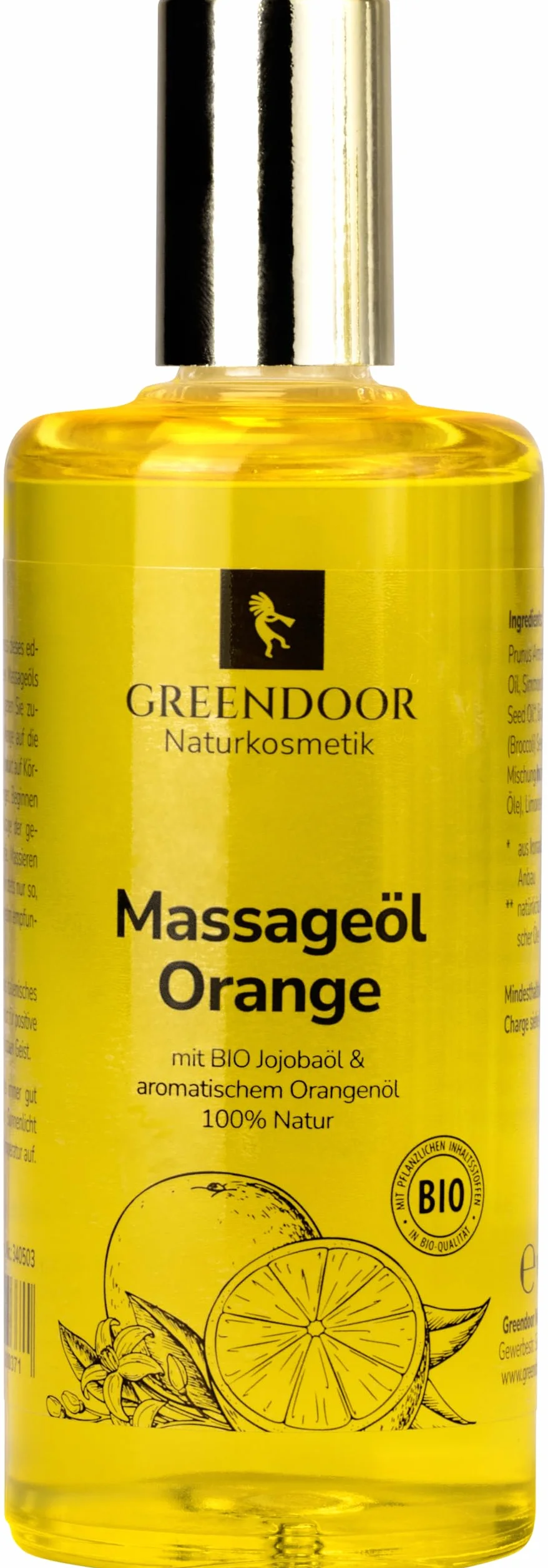 GREENDOOR Pomarańczowy olejek do masażu, 100 ml, naturalny