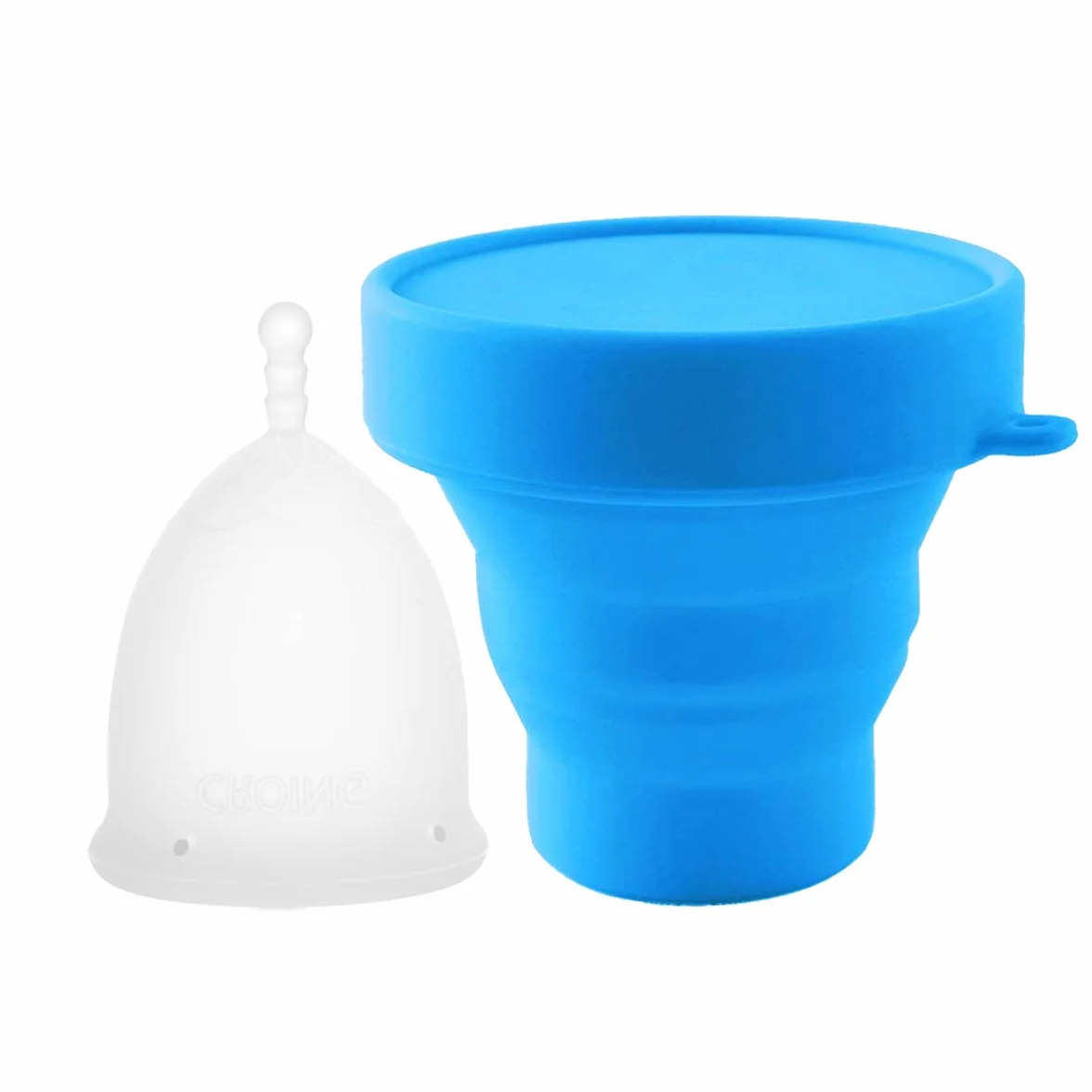 CROING 2 pcs Kubeczki menstruacyjne (Biały)