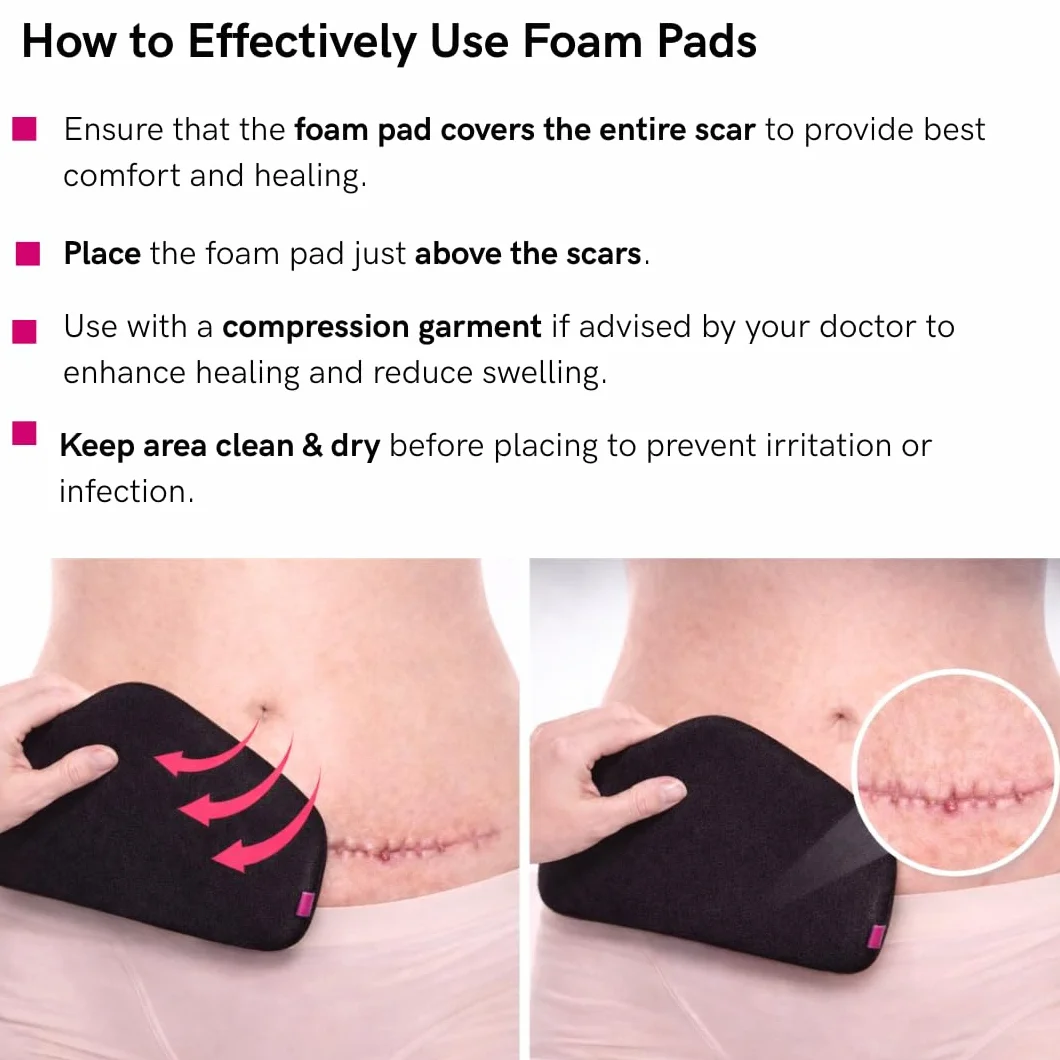 LIPOELASTIC® Kpad - wkładka z pianki brzucha uniseks (S-M)