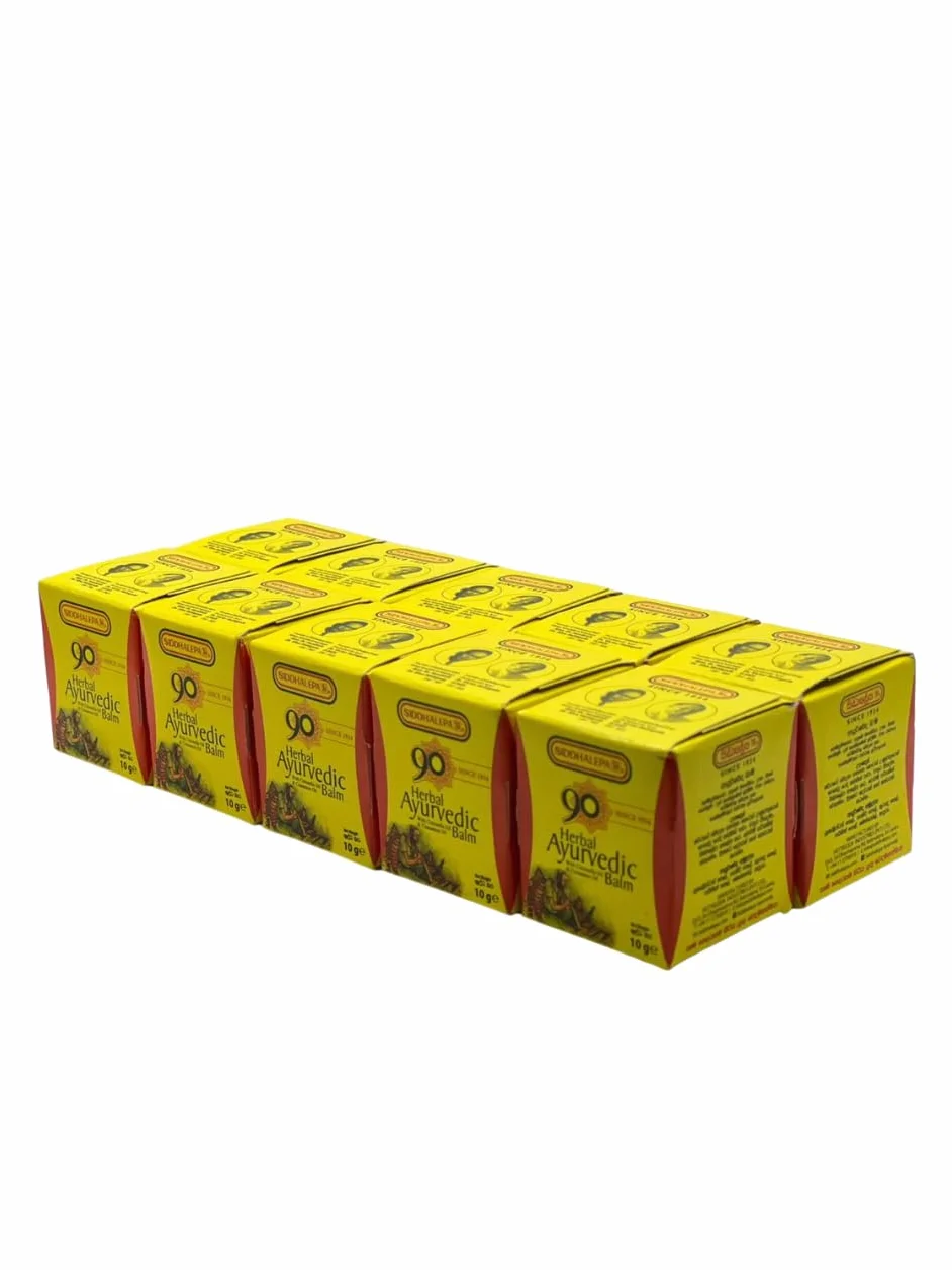 Siddhalepa Ayurvedic ziołowy balsam 10 g x 10 szt.