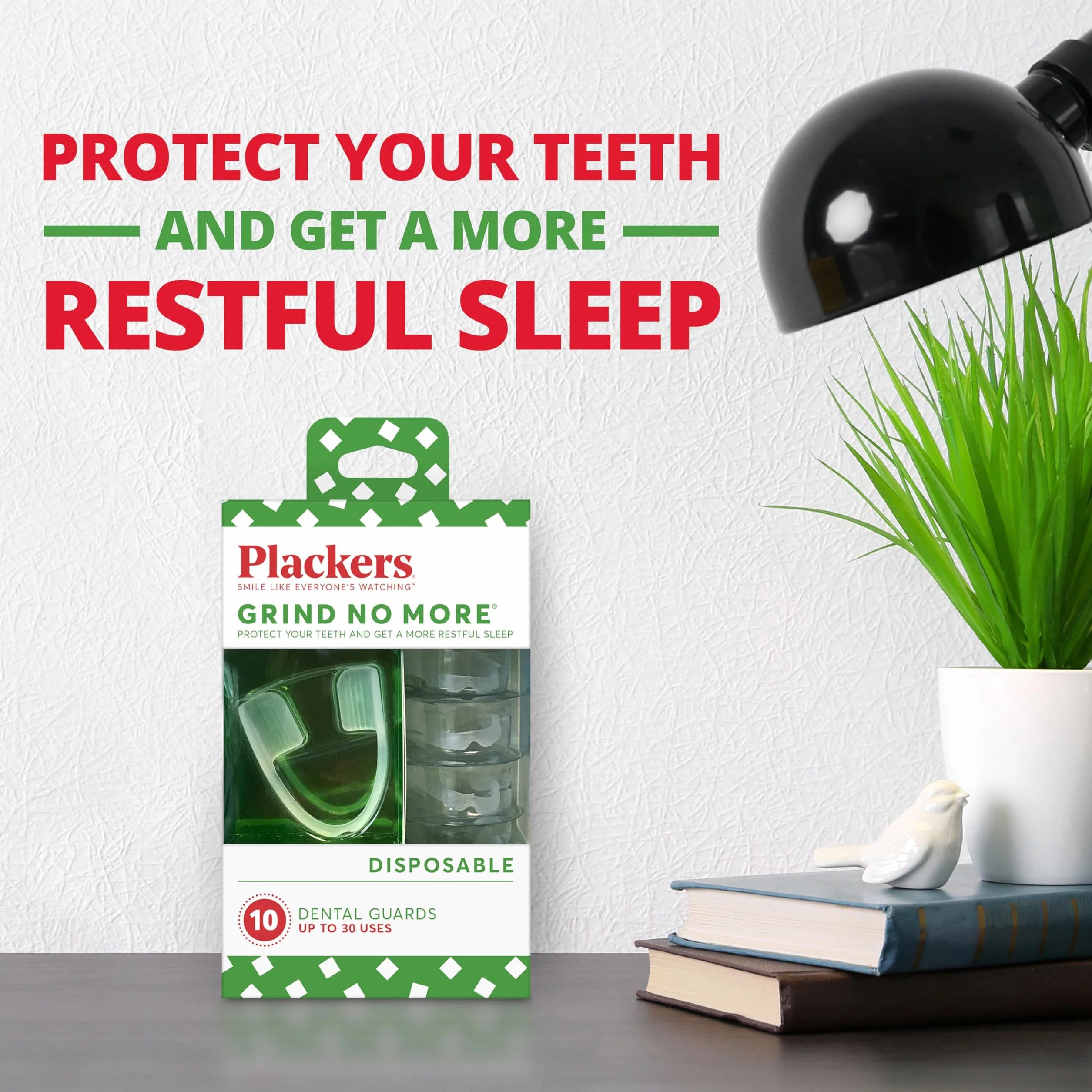 Plackers Ochraniacz na usta Grind No More Night Time Use 1 opakowanie (10 szt.)