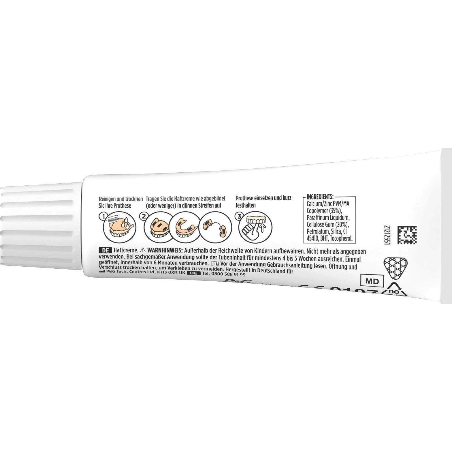 Blend-a-dent PLUS Premium krem samoprzylepny, neutralny smakowo, 5 x 40 g, Duokraft