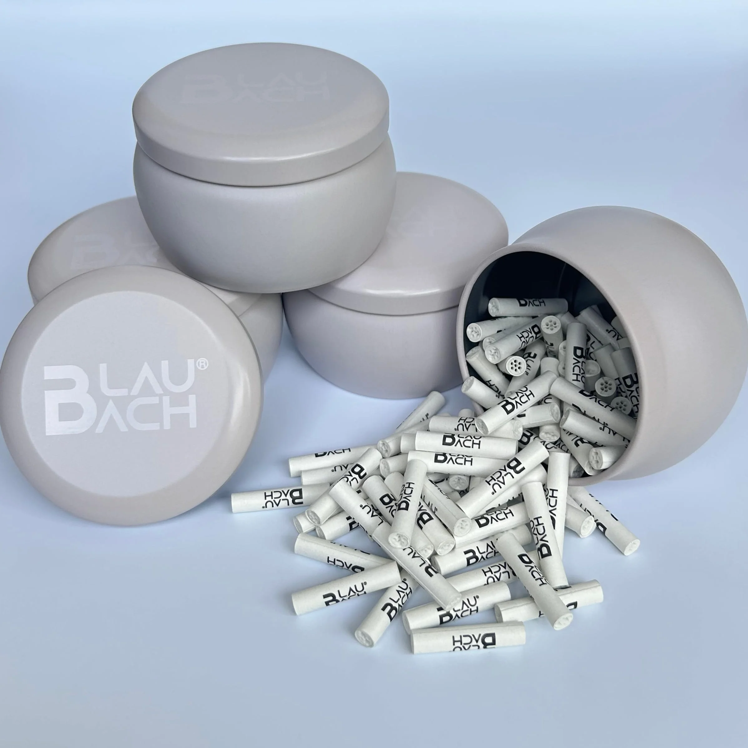 BLAUBACH Premium Filtr z węglem aktywnym Super Slim Ø 5 mm, 100 sztuk, ceramiczne nasadki