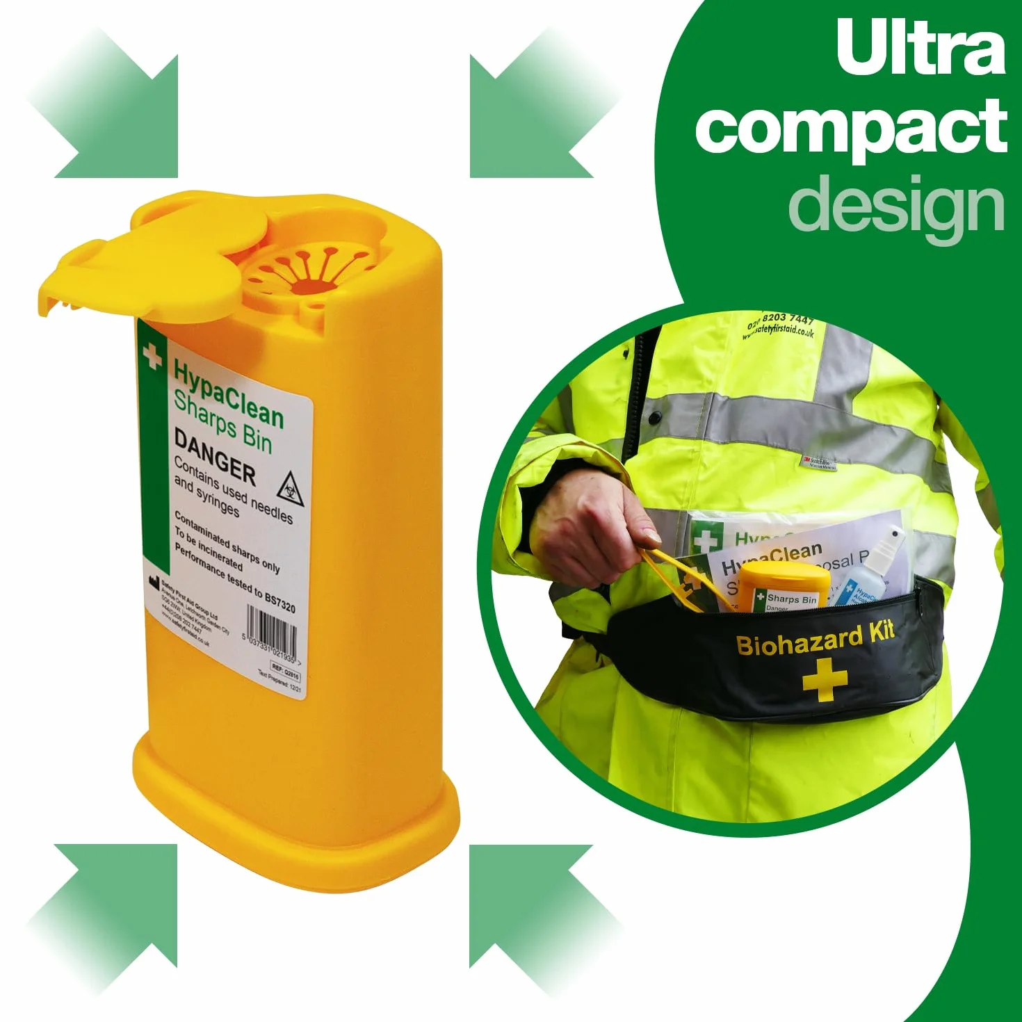 Safety First Aid HypaClean Sharps kosz na śmieci (0,25 litra)