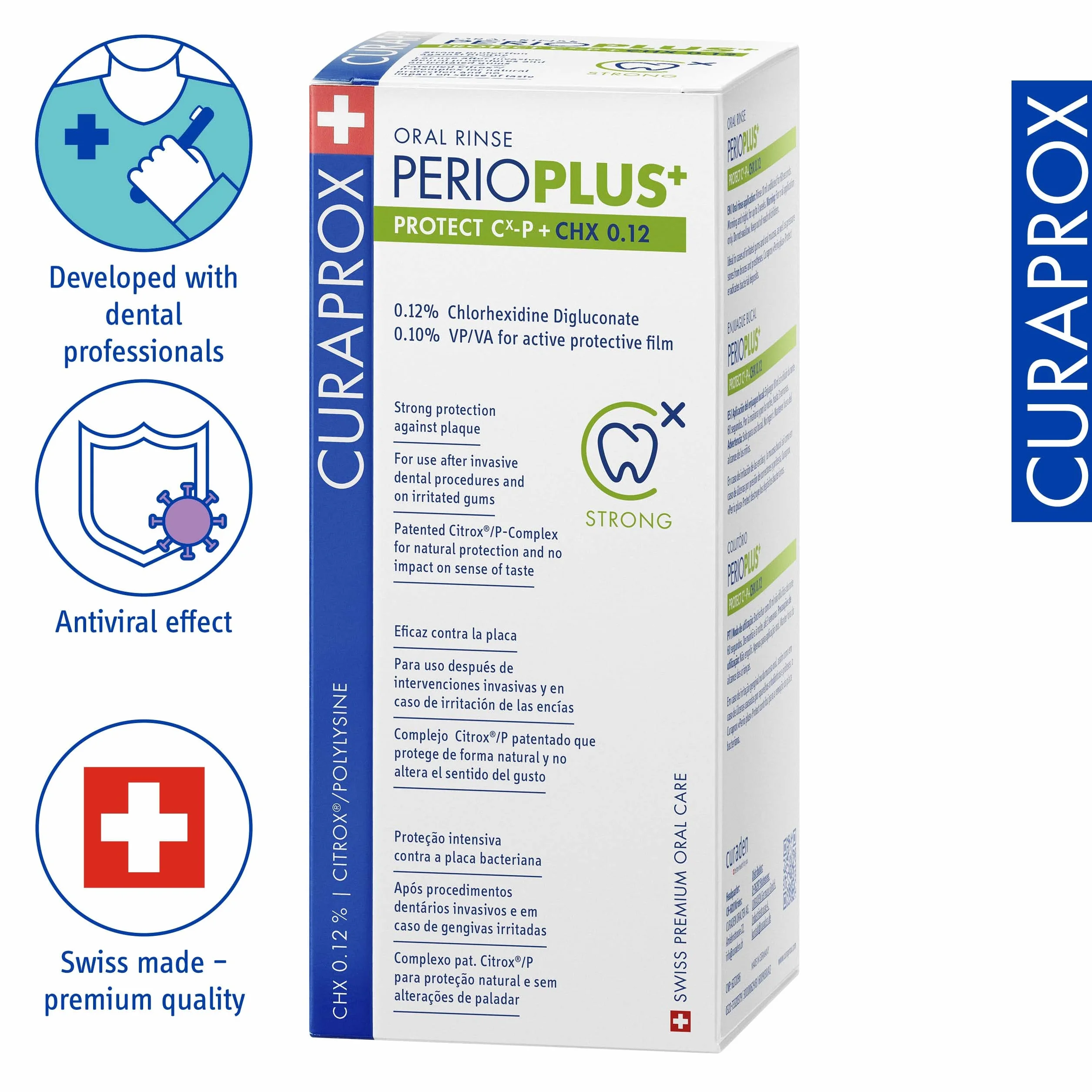 Curaprox Perio Plus Protect płyn do płukania jamy ustnej 200 ml