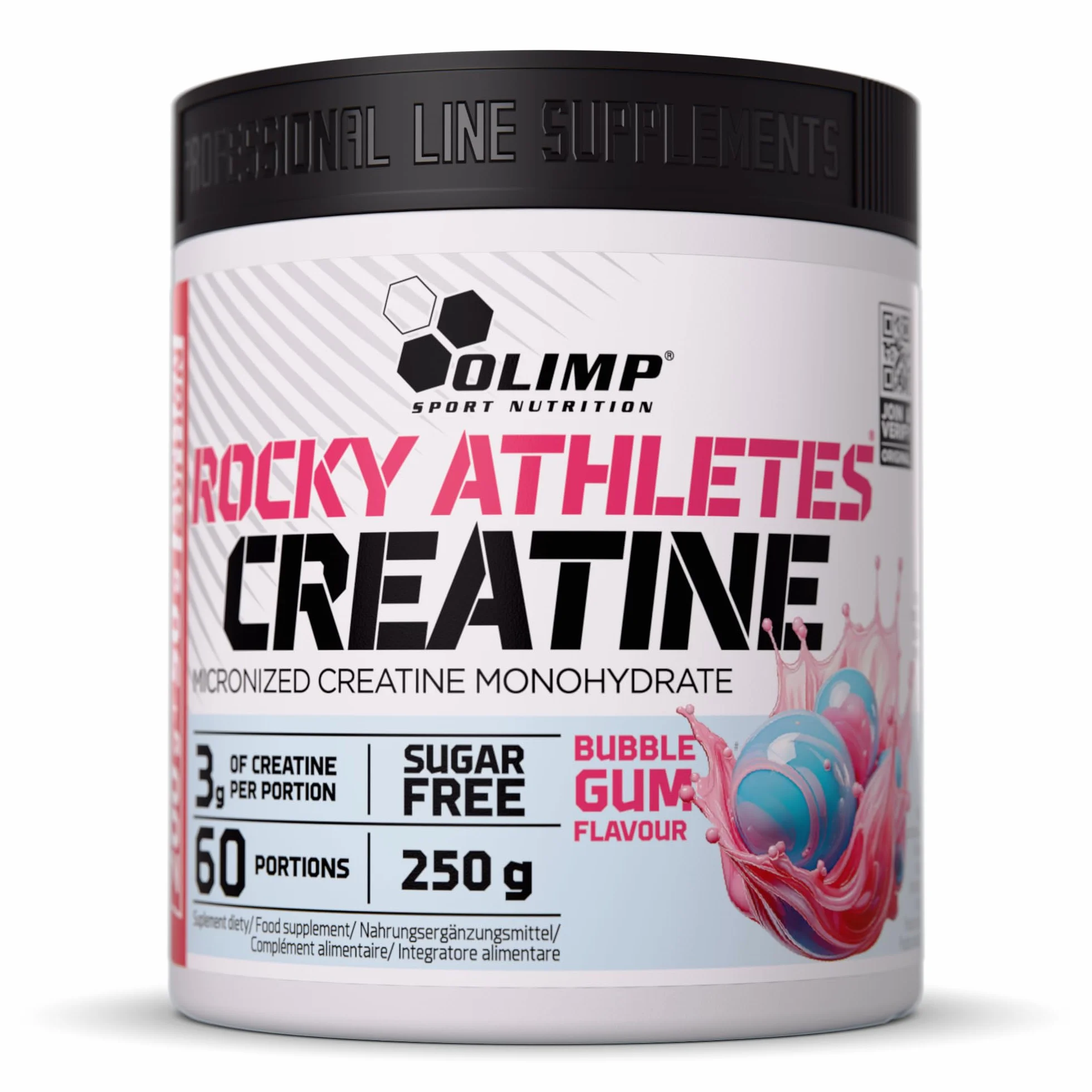 Olimp Rocky Athletes® Creatine - 250 g, Bubble Gum