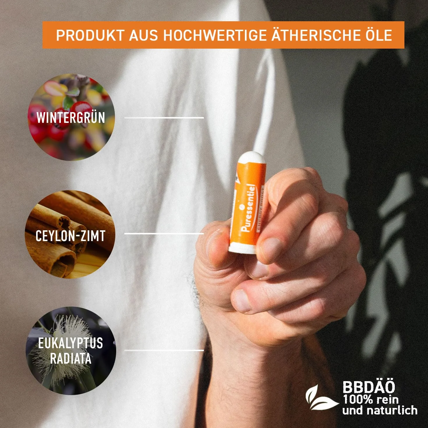 Puressentiel – inhalator dla stawów i mięśni – Energy Boost z 4 olejkami eterycznymi – naturalne wzmocnienie – napięcie fizyczne i psychiczne – 1 ml