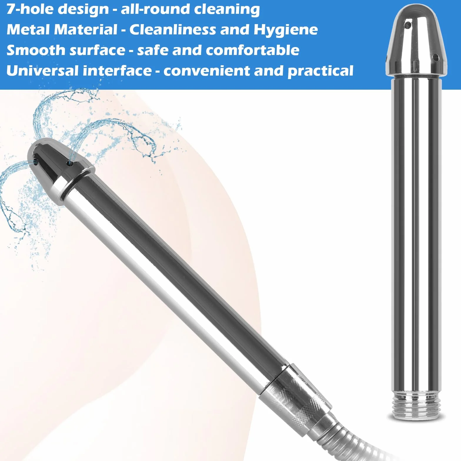 Ducha anal enema limpieza intestinal irrigador antiretorno filtro set resistente