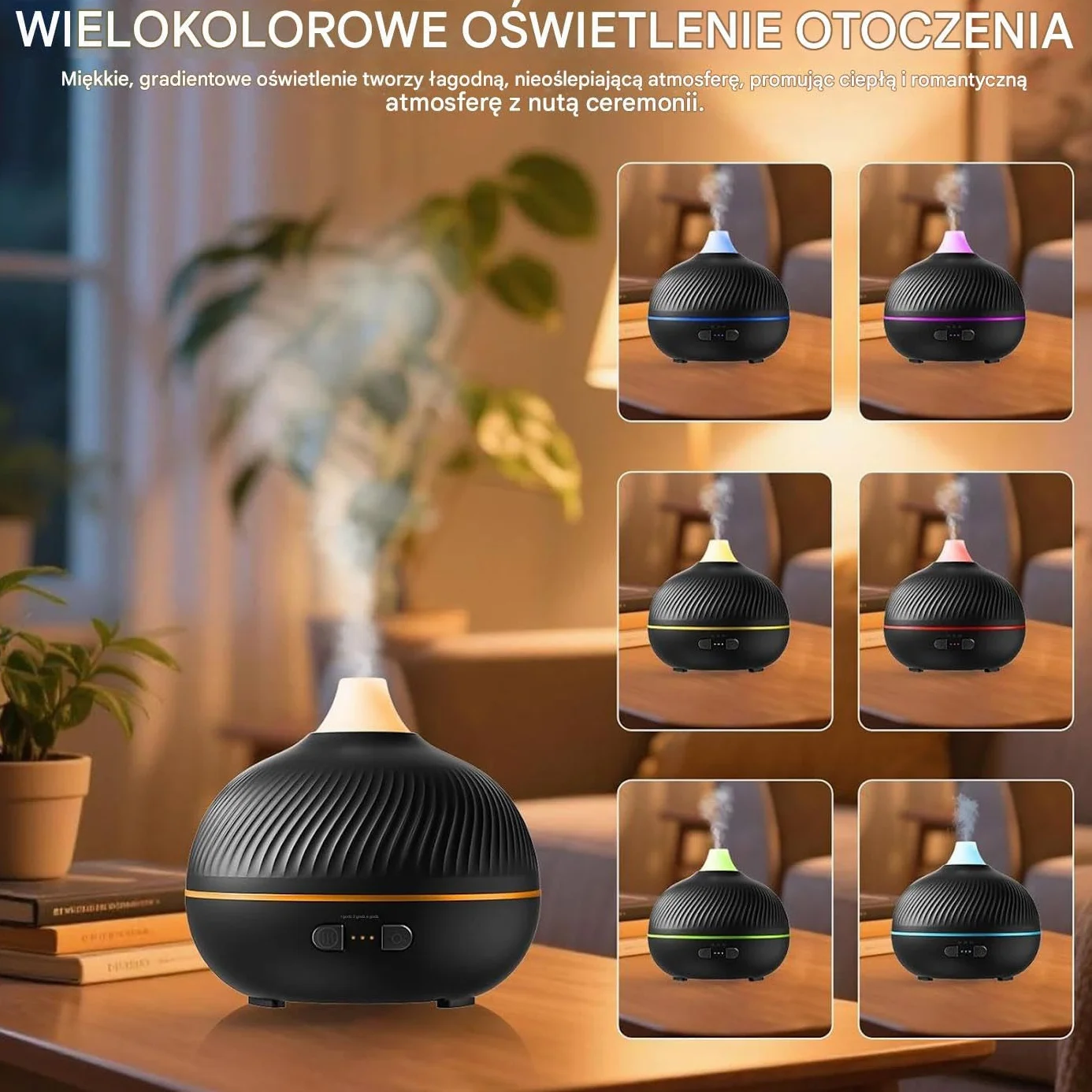 Electric Oil Diffuser - USB Plug-In Quiet Humidifier with Timer for Home | Sleek Design with LED Light, Aromatherapy Essentialed Oil Diffuser for Living Room Fireplace Desk Hotel Spa Meditation Room