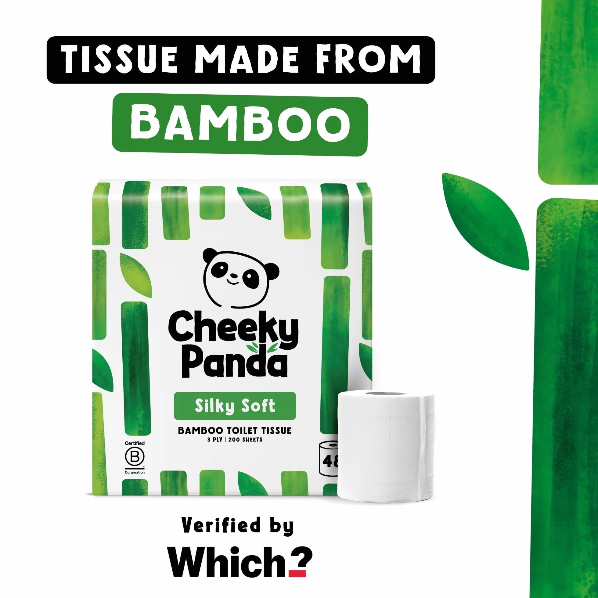 The Cheeky Panda Papier Toaletowy 48 Rolek Biały