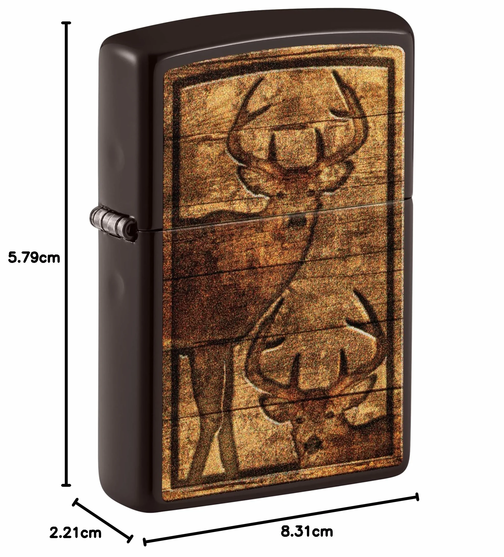 Zippo Zapalniczka Sztormowa Outdoor Wooden Nature Wielokrotnego Użytku Wiatroodporna Brązowy Pudełko na Prezent