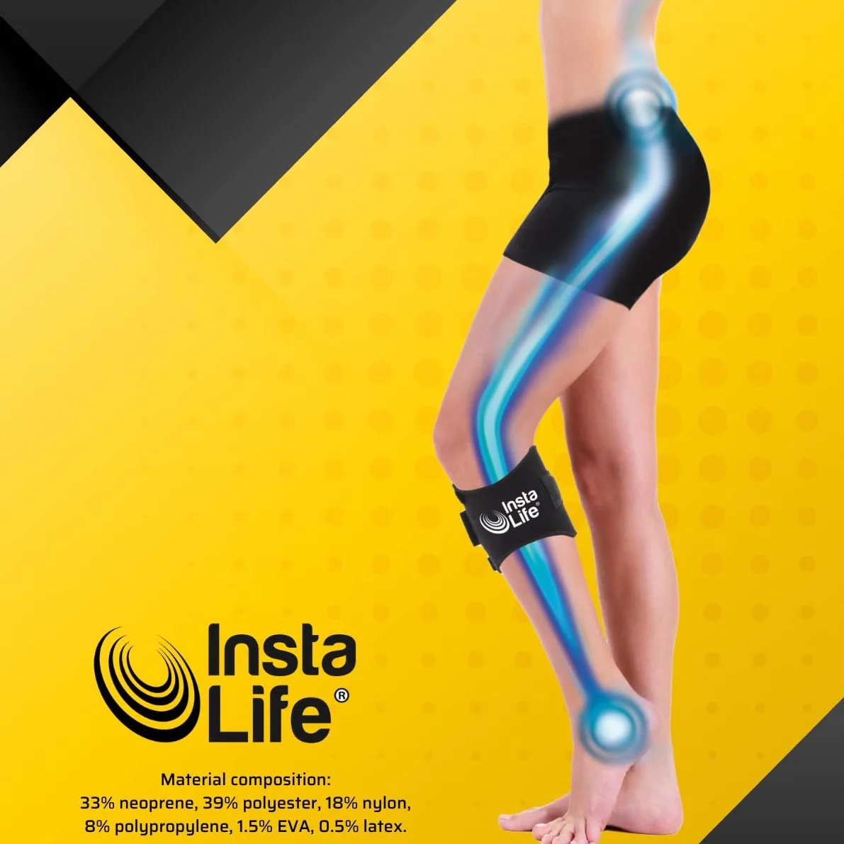 INSTA LIFE INSTALIFE, system akupresury łagodzący ból stawów, łagodzi ból pleców za pomocą akupresury, ergonomiczny, ból krzyża, rwa kulszowa, ból kolan, 2 sztuki