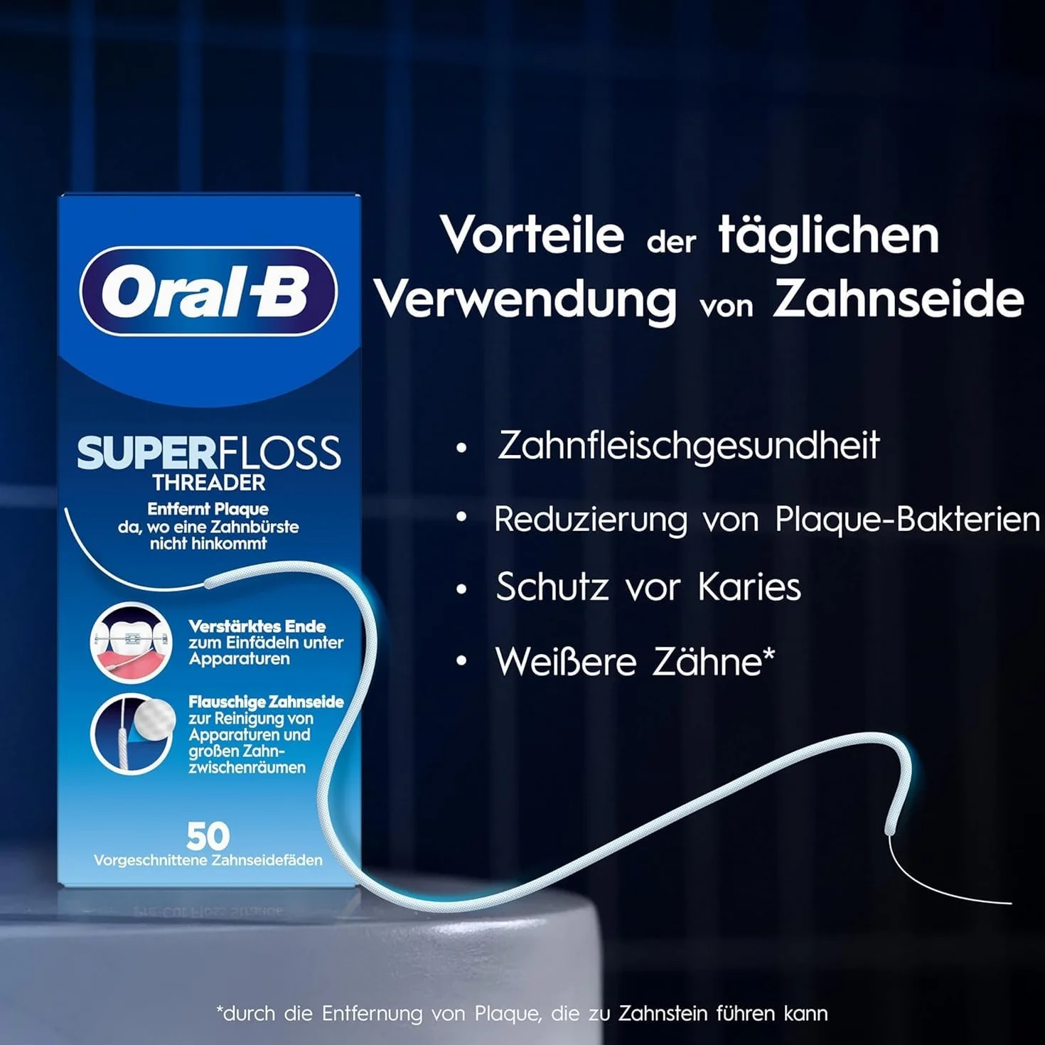 Oral-B Superfloss nić dentystyczna 50 sztuk, 12 sztuk (12 x 50 sztuk)