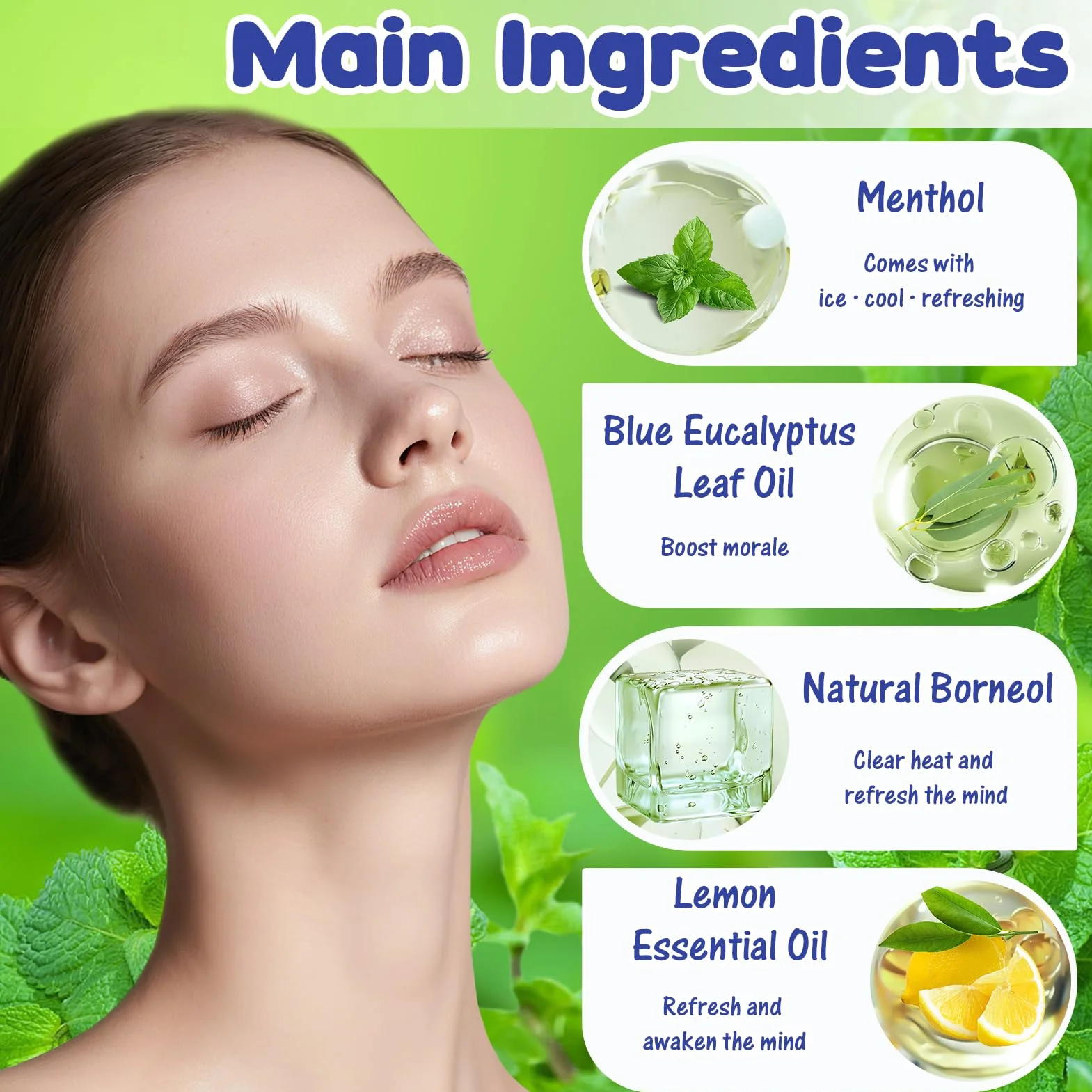 2 sztuki inhalatora aromatycznego, mieszanka tajskich ziół, zapach i odświeżenie, 100% naturalna