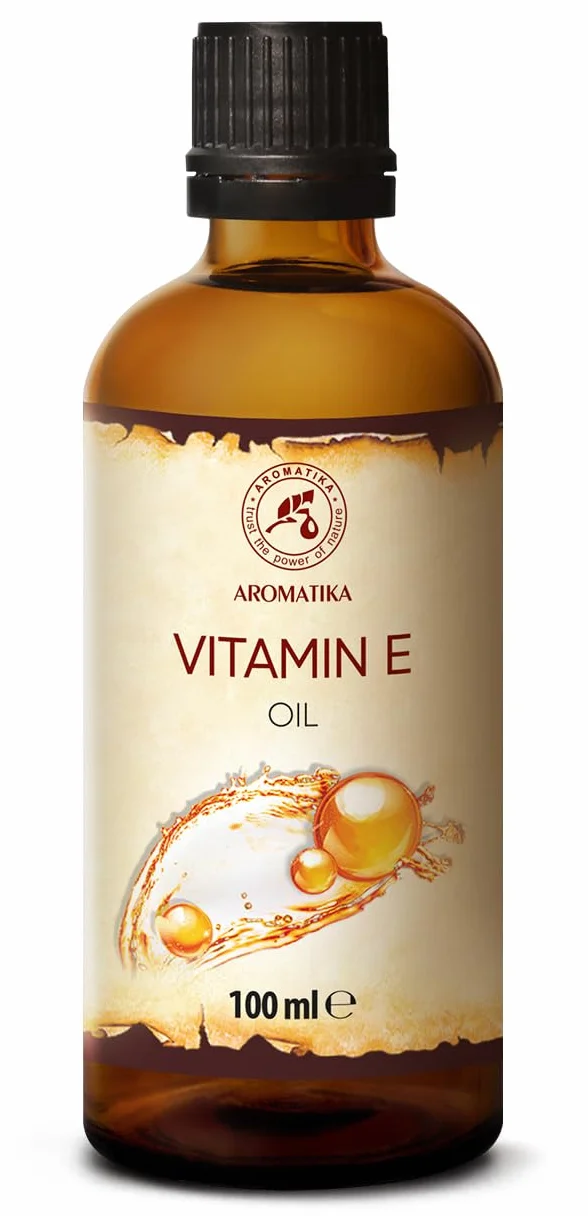 Olejek Witaminą E - 100 ml - Skóra - Alpha Tocopherol - Naturalny Olej z Witaminą E do Twarzy - Paznokcie - Usta - Olejek na Porost Włosów - do Kąpieli - Olej Nośnikowy do Olejków Eterycznych