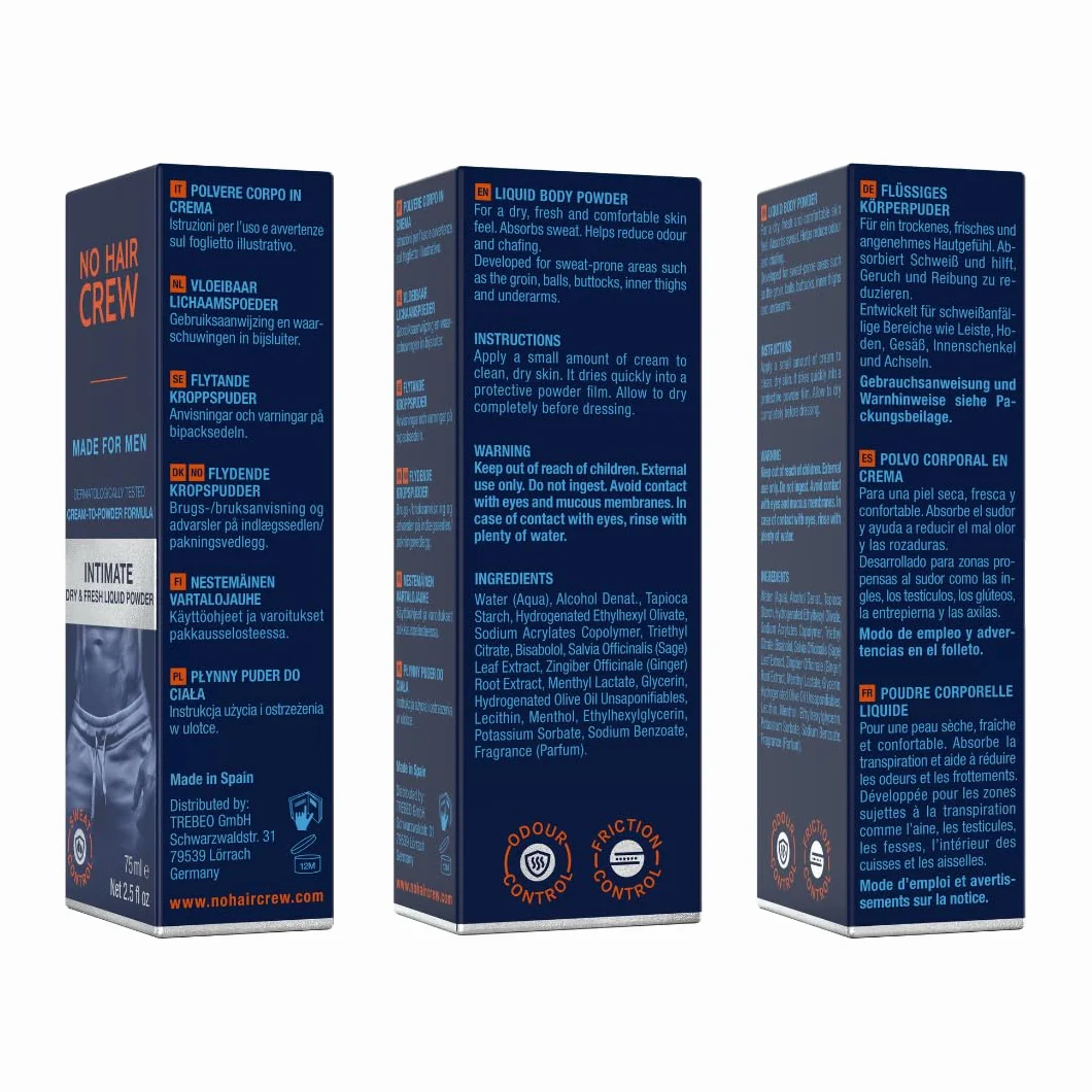 NO HAIR CREW Intimate Dry & Fresh Liquid Powder