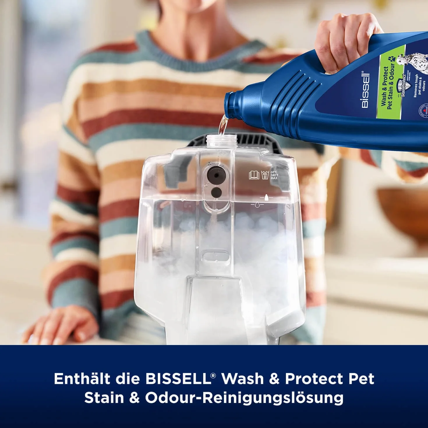 BISSELL Środek czyszczący Spot & Stain Pet do usuwania zapachów i plam po zwierzętach domowych, odpowiedni do stosowania we wszystkich urządzeniach do wywabiania plam, 1085N