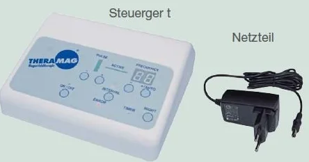 NOWOŚĆ: Terapia polem magnetycznym THERAMAG PROFESSIONAL Terapia magnesem / Terapia polem magnetycznym w tym kontroler i mata materiałowa + Akcesoria do wyboru: Poduszka + mankiet niedrogi - Niebieski