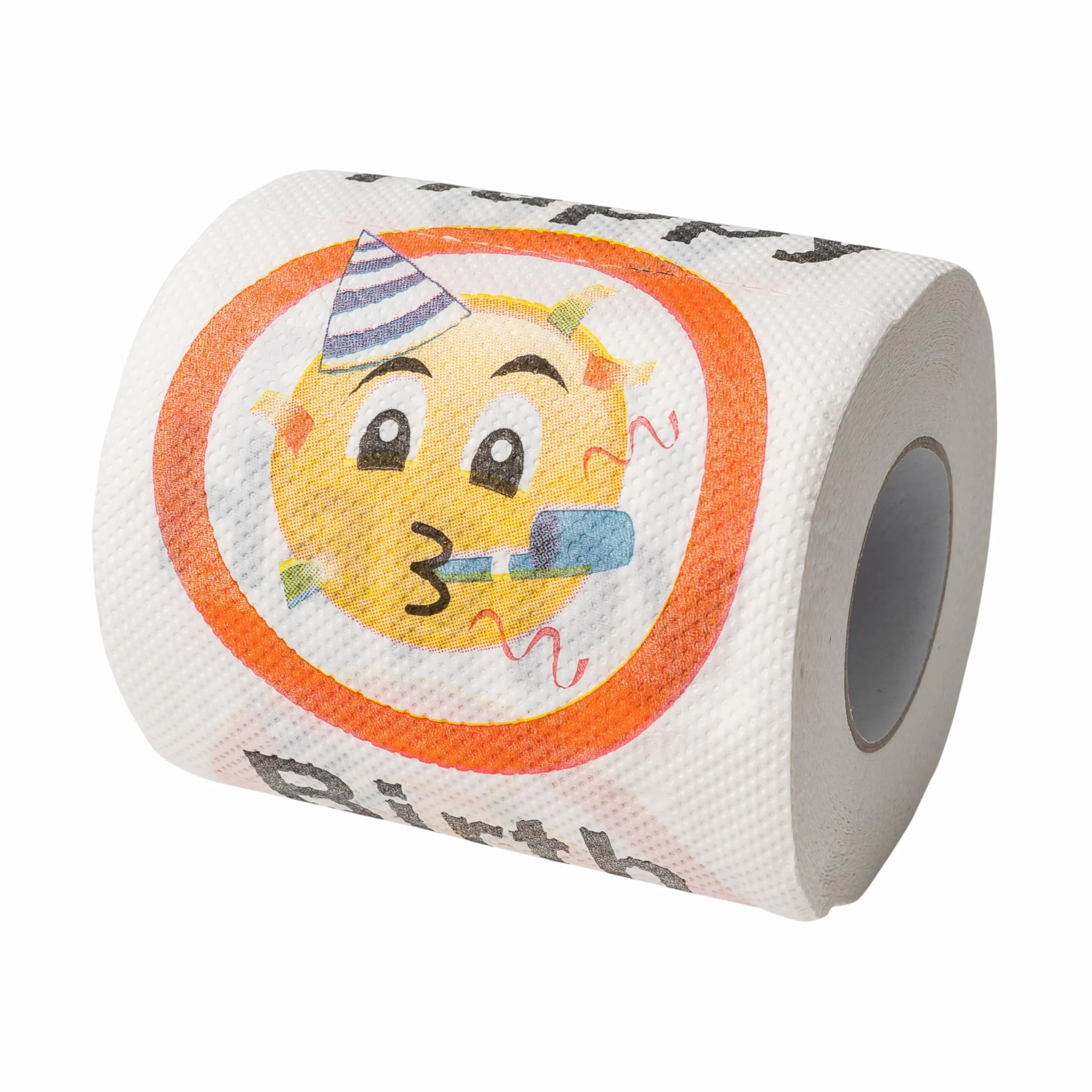 Papier Toaletowy Happy Birthday, na Każde Urodziny, 2 Rolki, Dekoracja Imprezowa i Opakowanie Prezentowe, Zabawny Papier Toaletowy z Emotikonami, Zabawny Papier Toaletowy, Rulonik Toaletowy jako