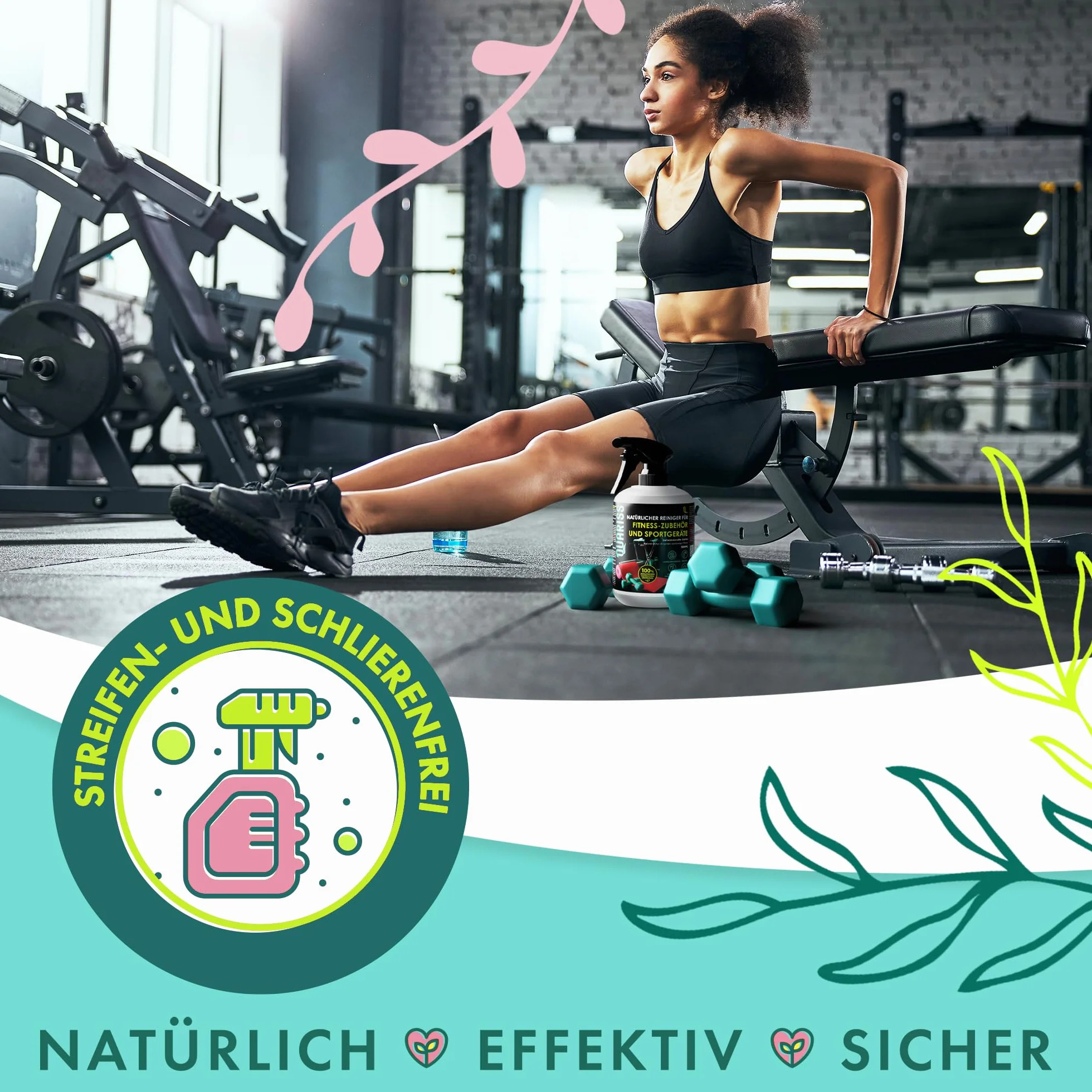 Naturalny środek czyszczący do akcesoriów fitness 0,5 l