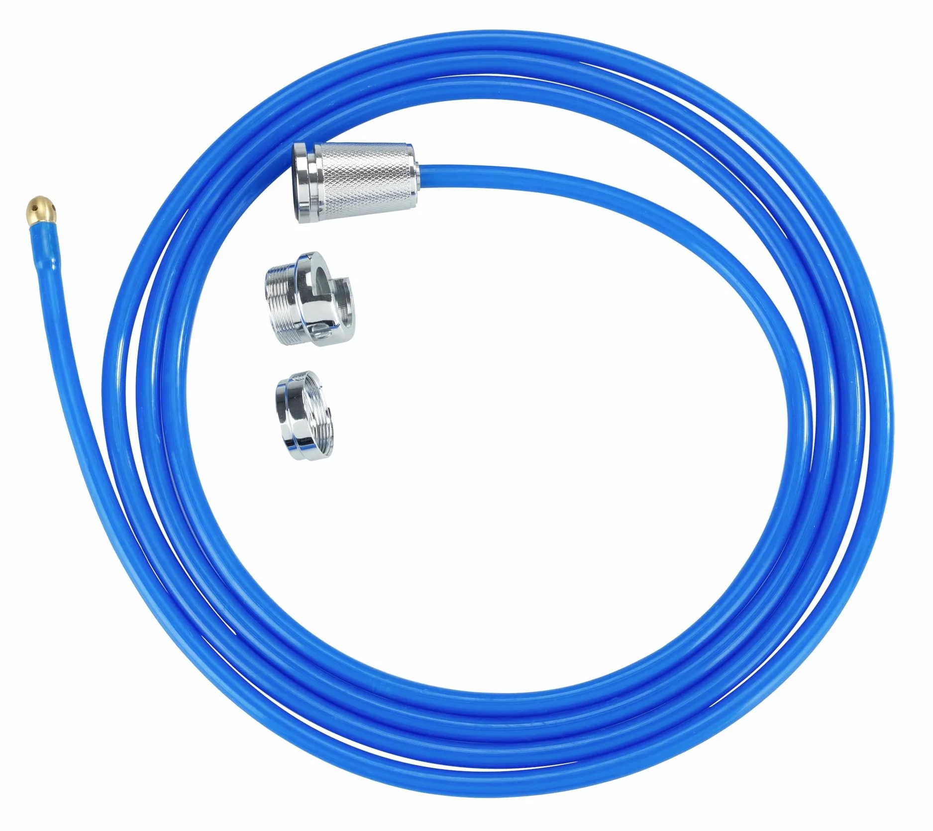 Środek czyszczący Mod. Power bez rur Twister wysokociśnieniowy środek do czyszczenia odpływu z mosiężną dyszą Easy Clip System do rury odpływowej 3 x 250 x 3 cm niebieski