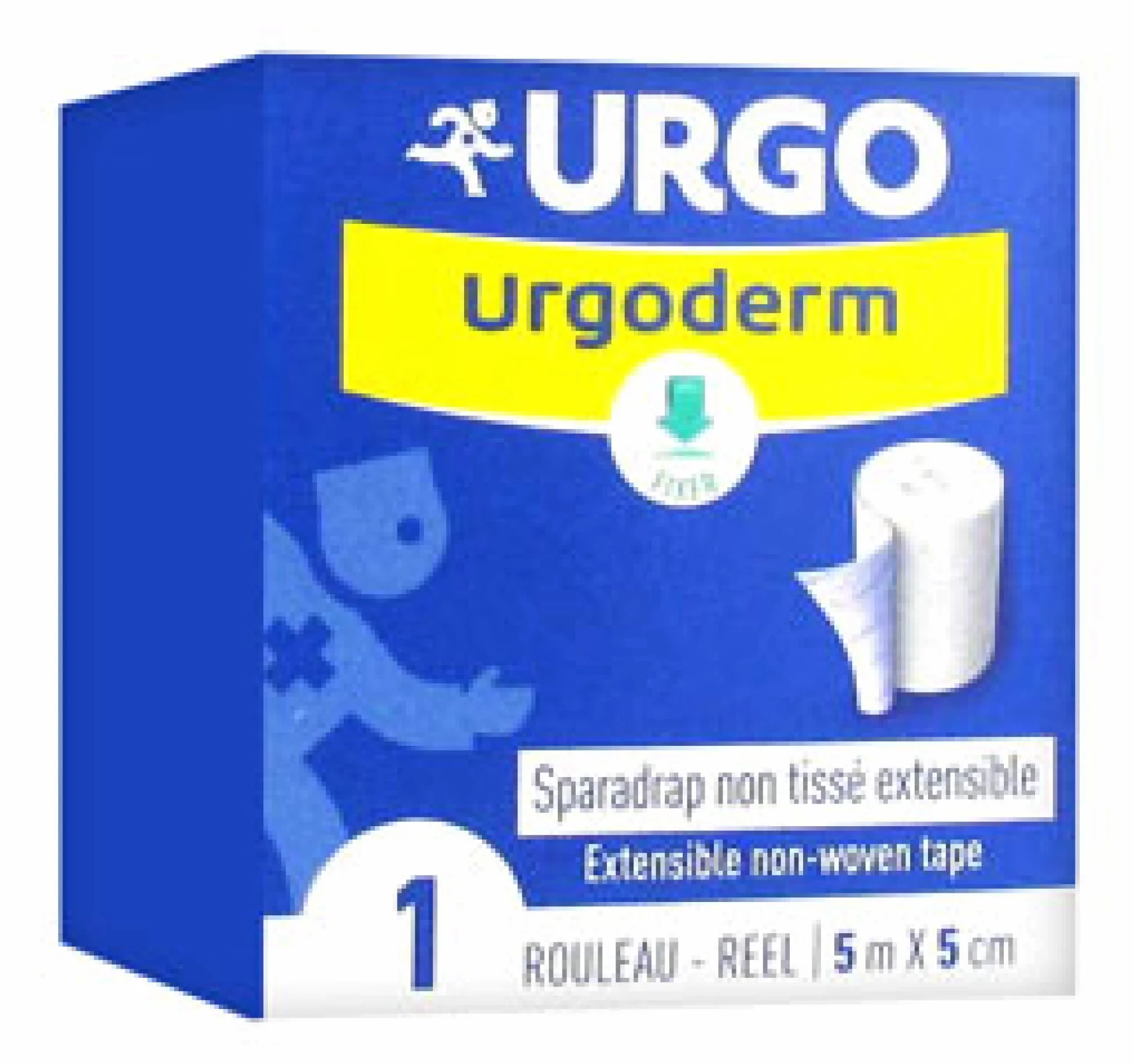 Urgoderm sparadrap non tissé extensible 5m x 5cm