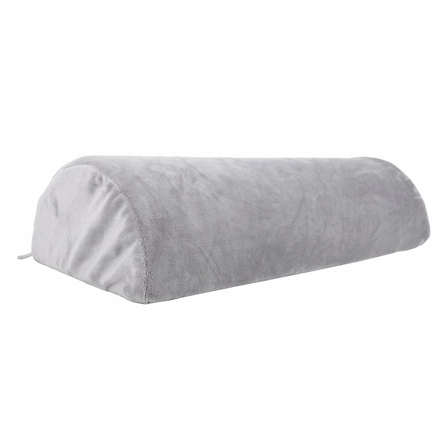 Poduszka Pod Kolana z Pianki Memory Half Moon do Spania na Plecach Szara