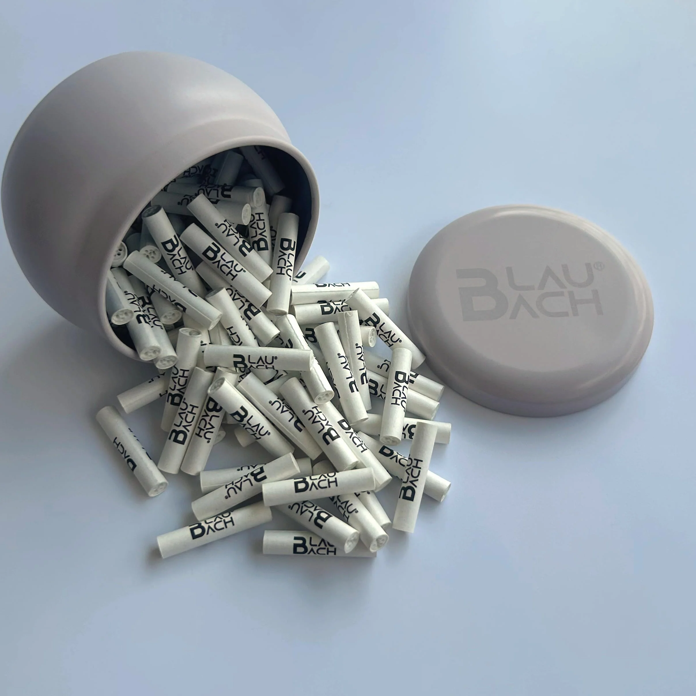 BLAUBACH Premium Filtr z węglem aktywnym Super Slim Ø 5 mm, 100 sztuk, ceramiczne nasadki