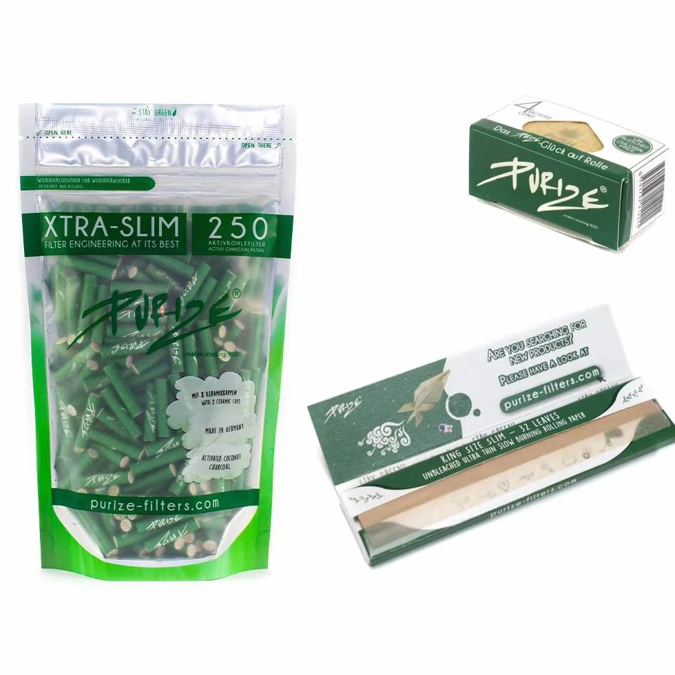 PURIZE Worek 250 XTRA Slim Size filtr z węglem aktywnym zielony