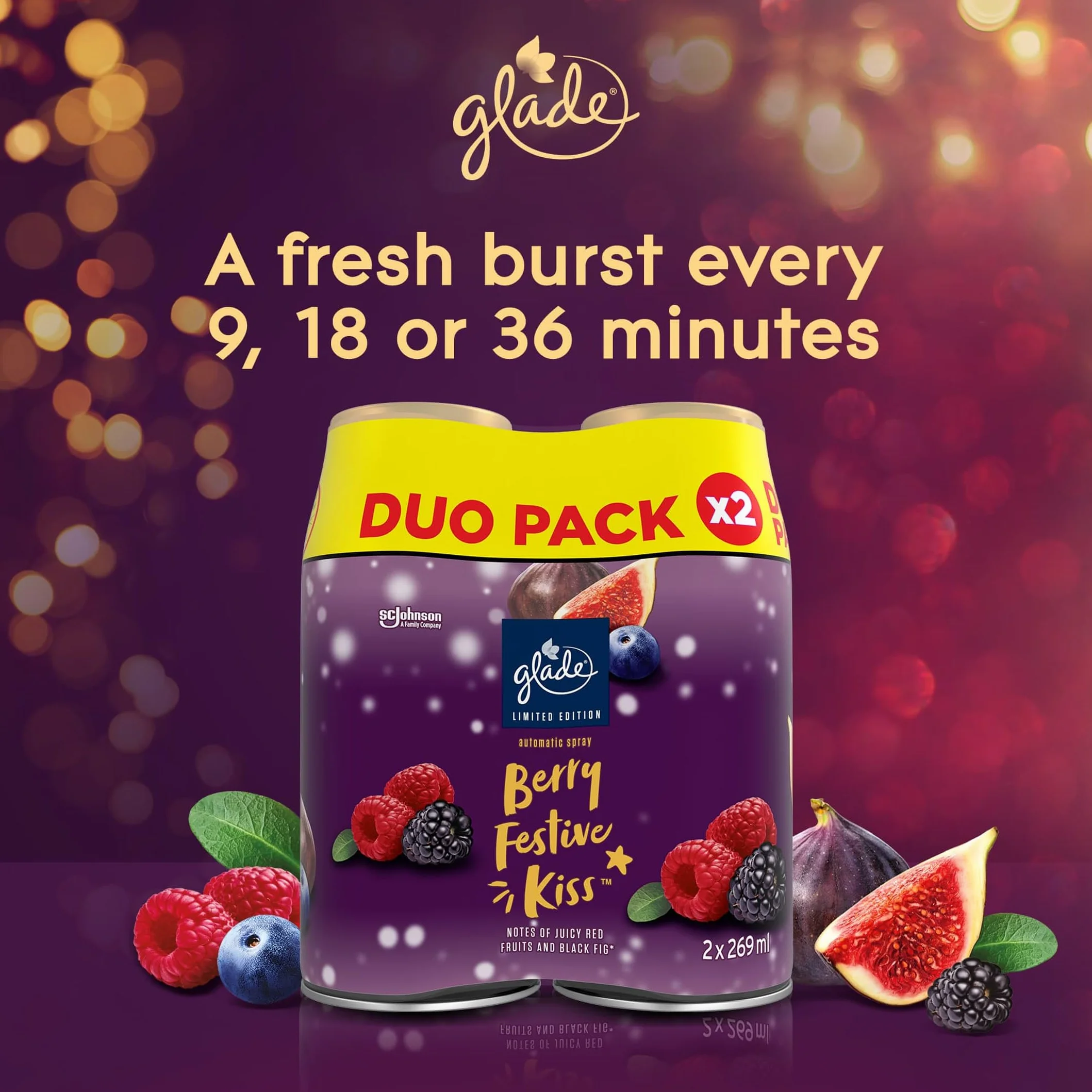 Glade Auto Refill Berry Duo Pack 2 x 269 ml