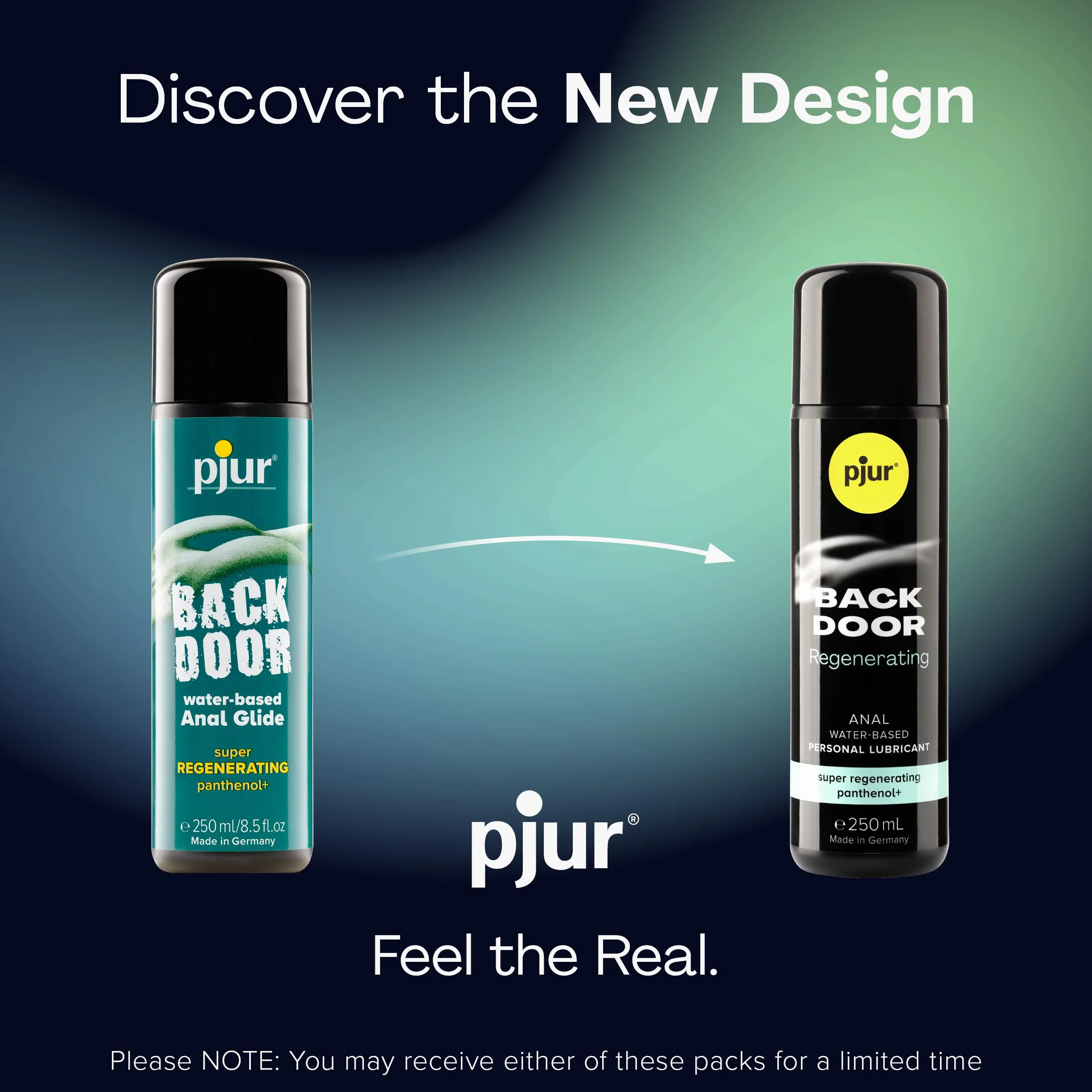 pjur BACK DOOR Regenerating - analny lubrykant hydrożelowy- z pantenolem i łagodzącym rumiankiem (250ml)