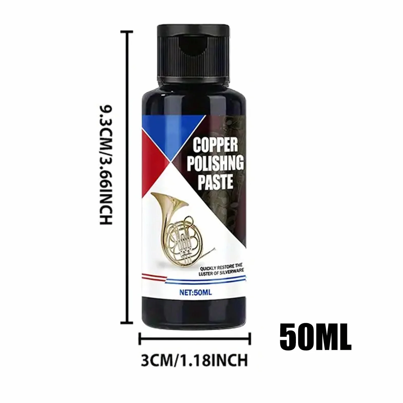 Środek czyszczący do mosiądzu i miedzi 50 ml do stali nierdzewnej aluminium chromowanych