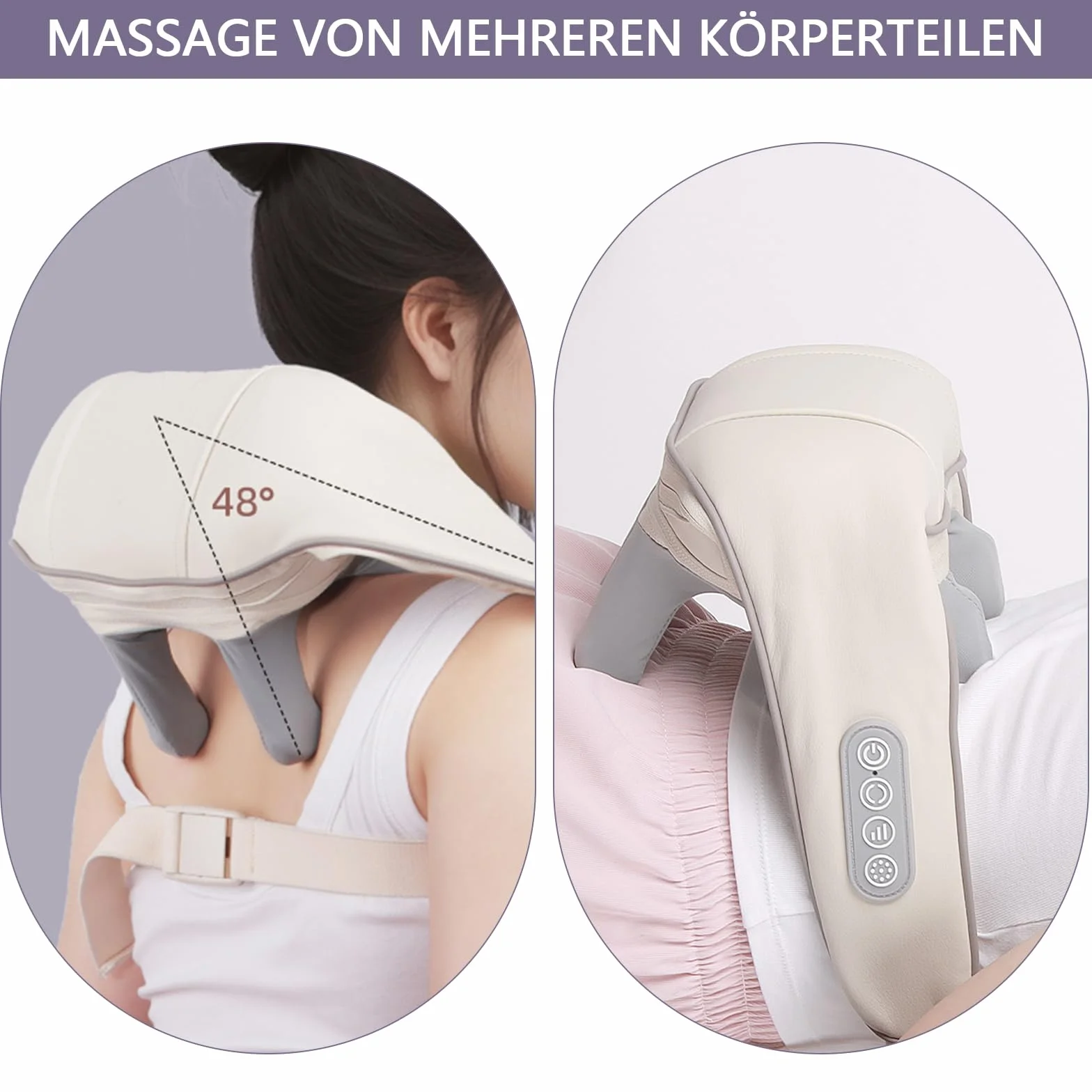 Masażer Shiatsu 6D do ramion i karku, głębokie ugniatanie tkanek, elektryczny do pleców i nóg