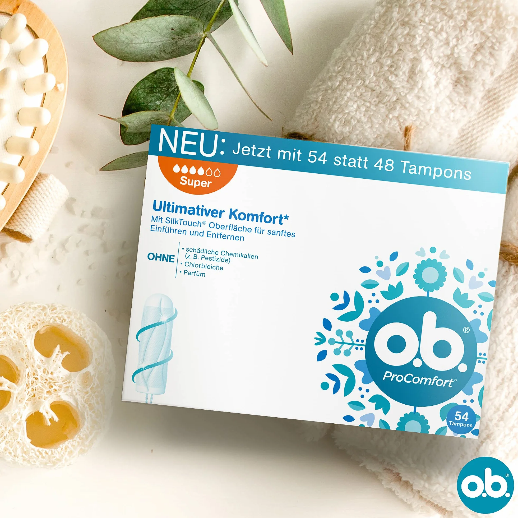 O.B. Procomfort Plus Tampony, 54 sztuki