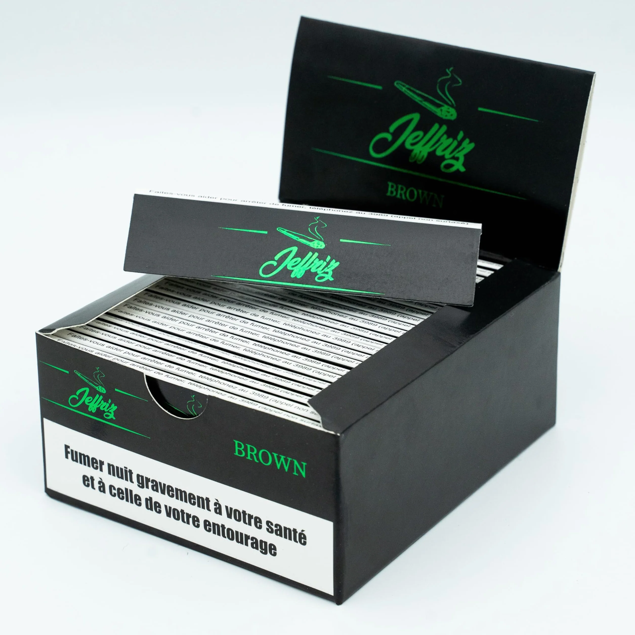 Bibułki Niebielone Jeffriz – 50 Pakietów x 32 Slim King Size, 100% Naturalne, Bez Smaku i Zapachu