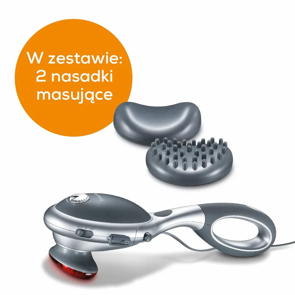 Beurer MG 70 masażer na podczerwień do pleców karku ramion nóg z dwiema nakładkami