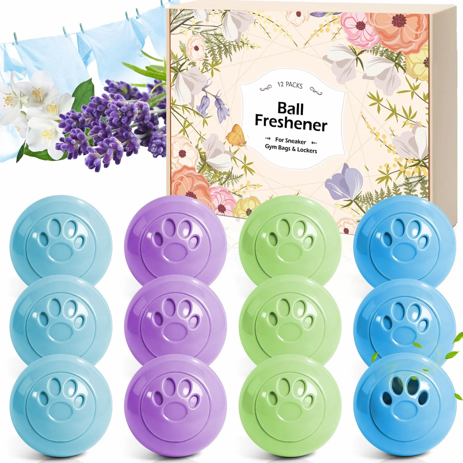 Kulki dezodoryzujące Scent-Hi 12 szt. do butów, domu, auta