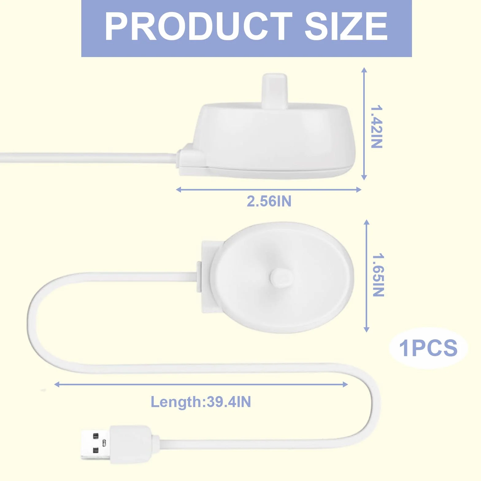 Elektryczna ładowarka do szczoteczek do zębów Braun 3757 Pro 600, Pro 2500 3500, 3900, D12, D14, Genius X, USB, kompatybilna z większością elektrycznych szczoteczek do zębów, wodoodporna i przenośna